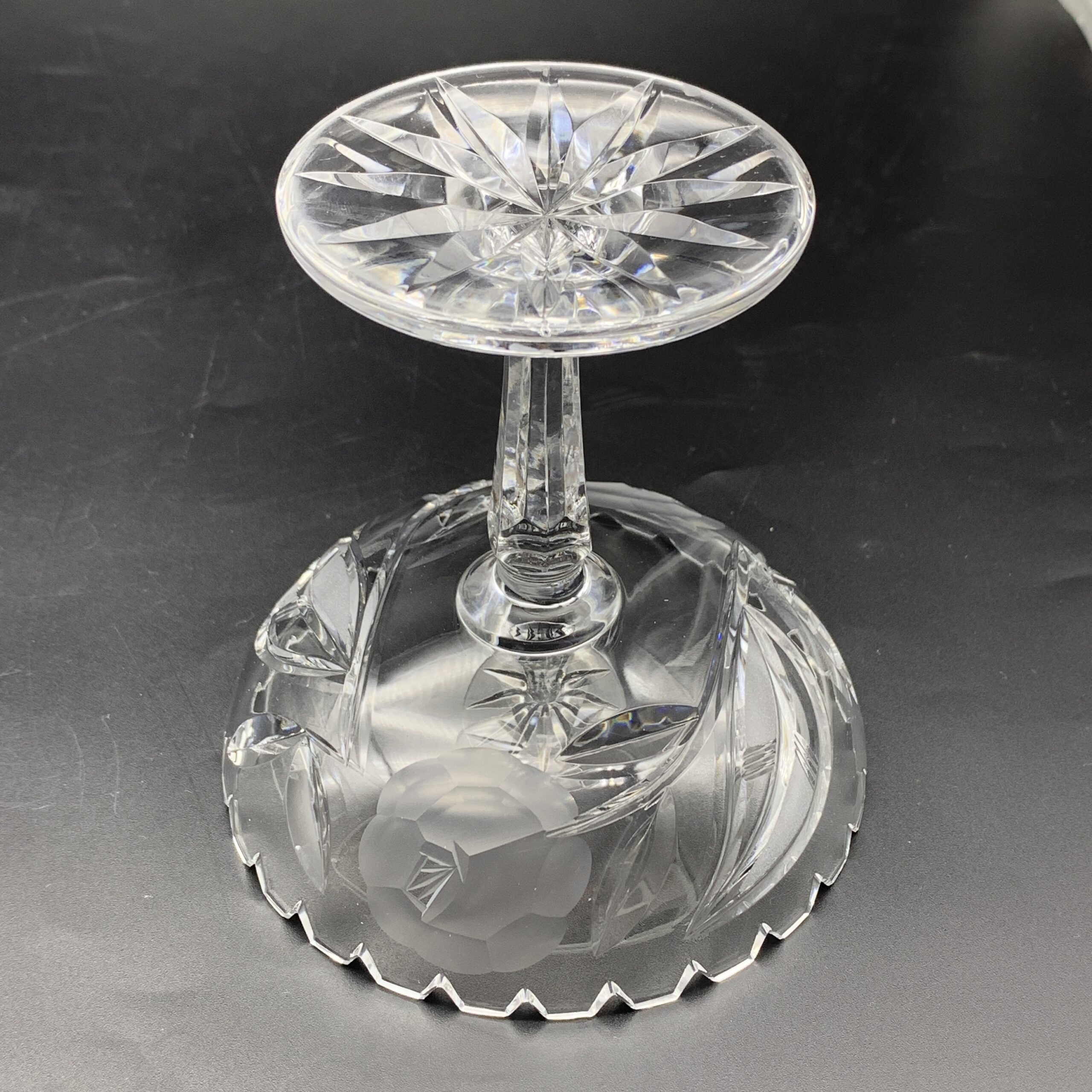 Vintage ‘Rose-Cut’ Crystal Sweet Stand - Image 7