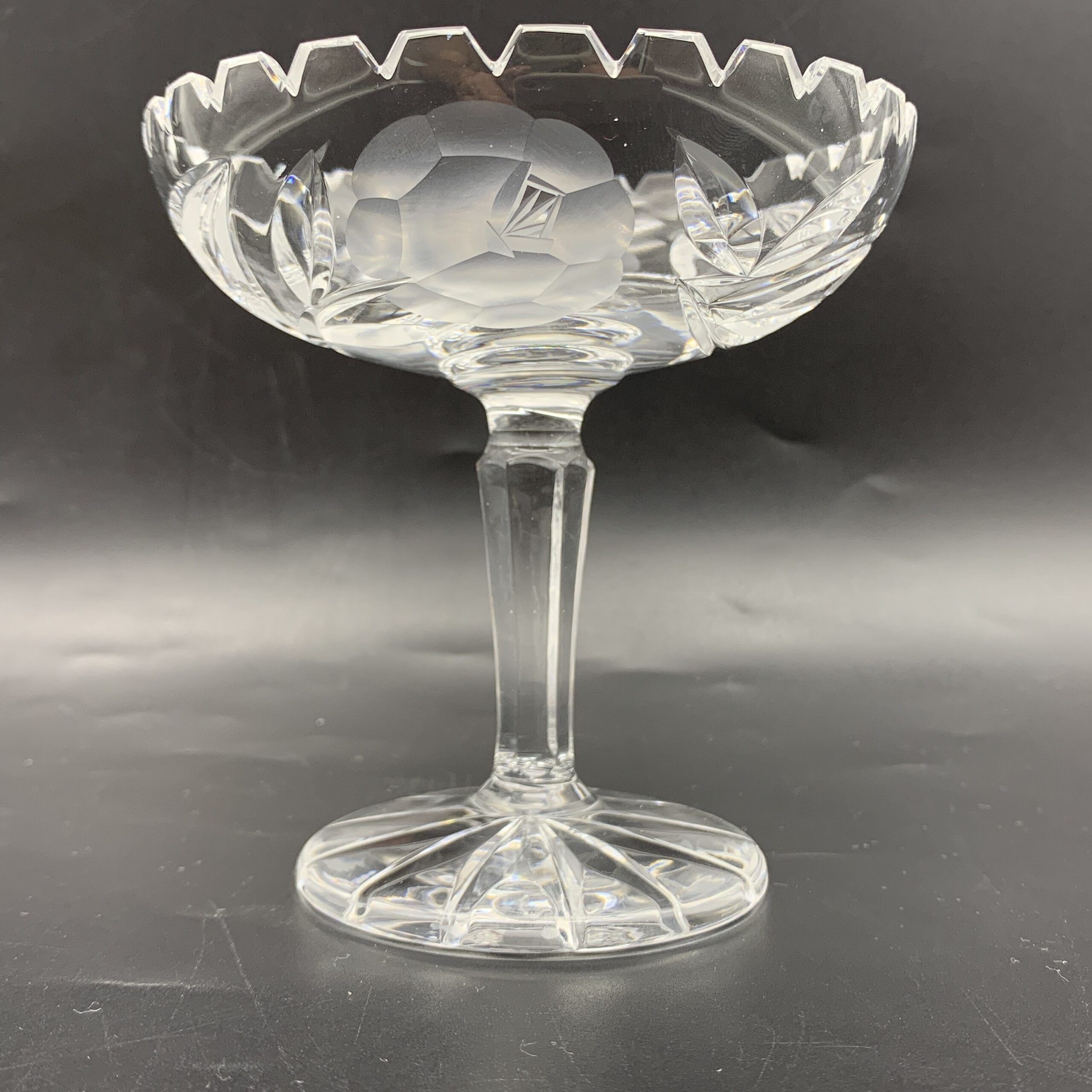 Vintage ‘Rose-Cut’ Crystal Sweet Stand