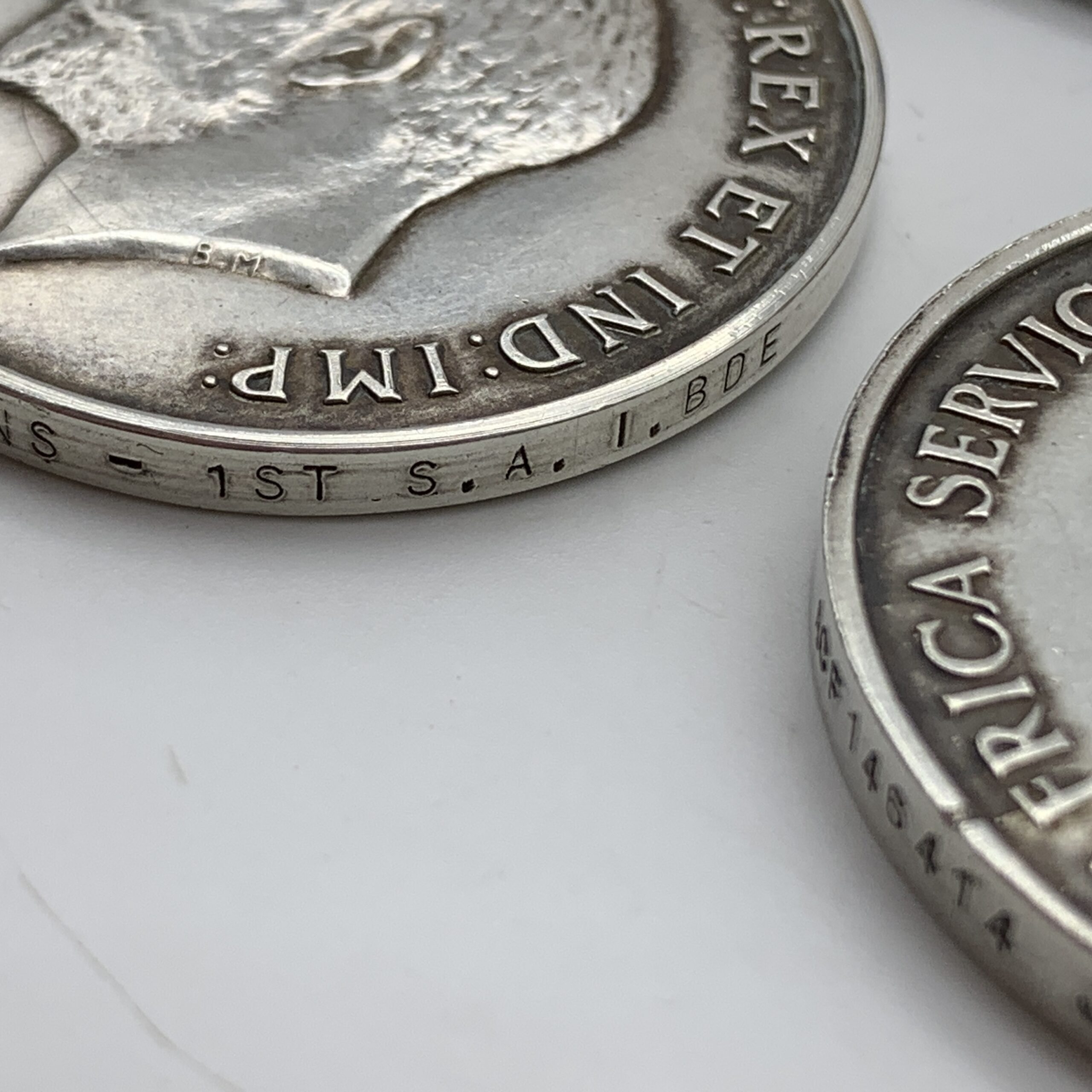 WW1/2 – S.A. Pair to ‘PTE. J.S. Johns’ (1ST S.A. I. BDE.) - Image 3