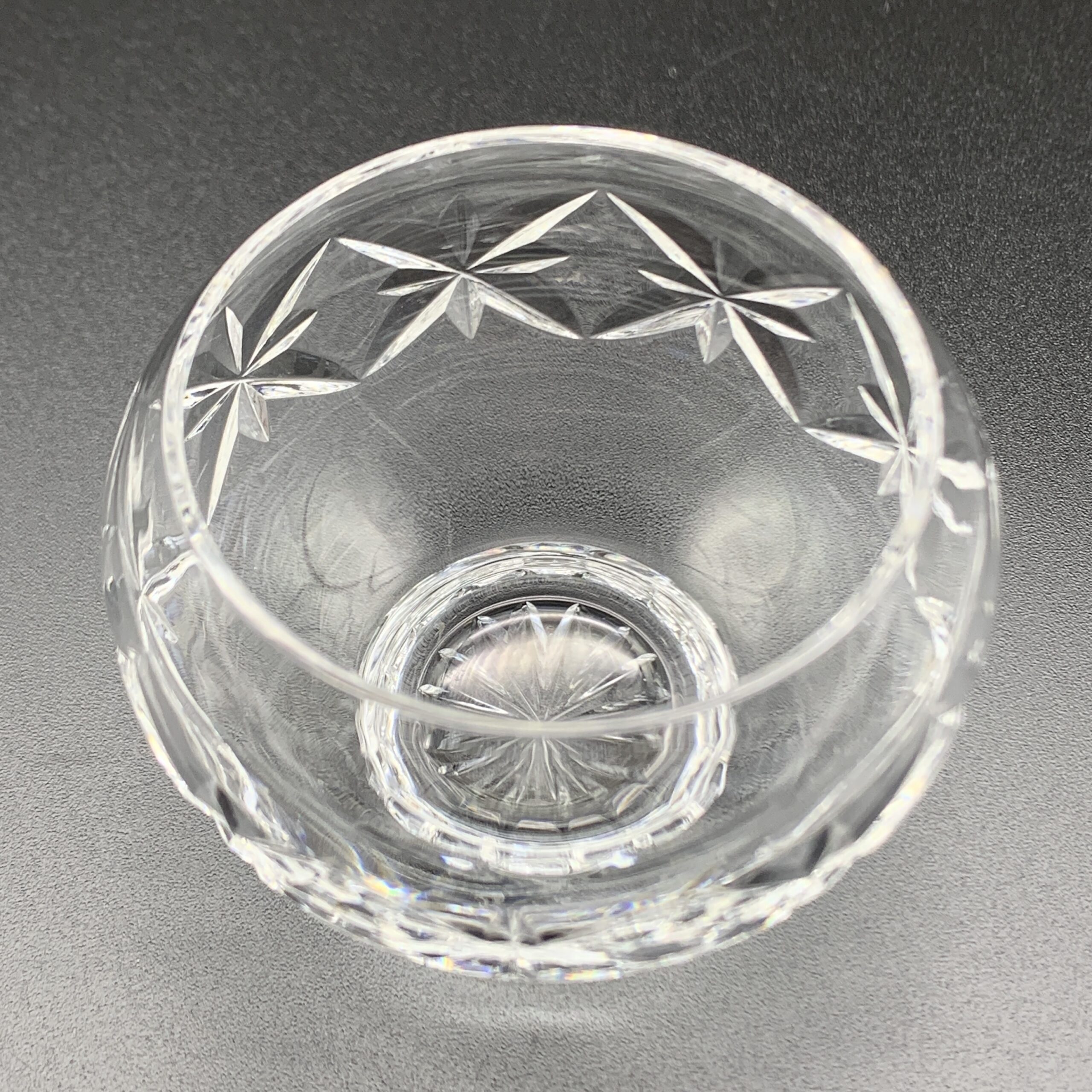 Small Vintage ‘Rose Bud’ Cut-Crystal Bowl - Image 4