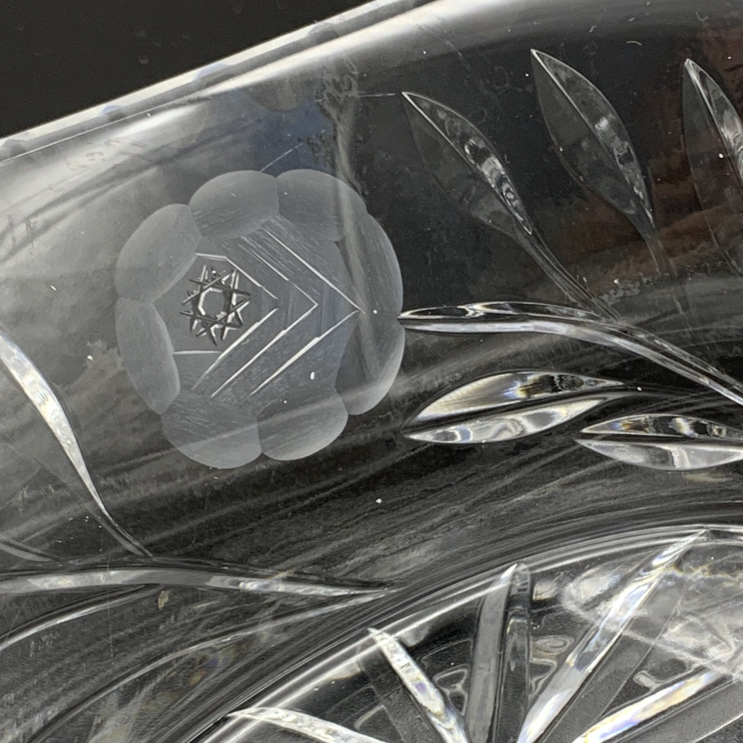 Vintage ‘Rose-Cut’ Crystal Bowl - Image 2