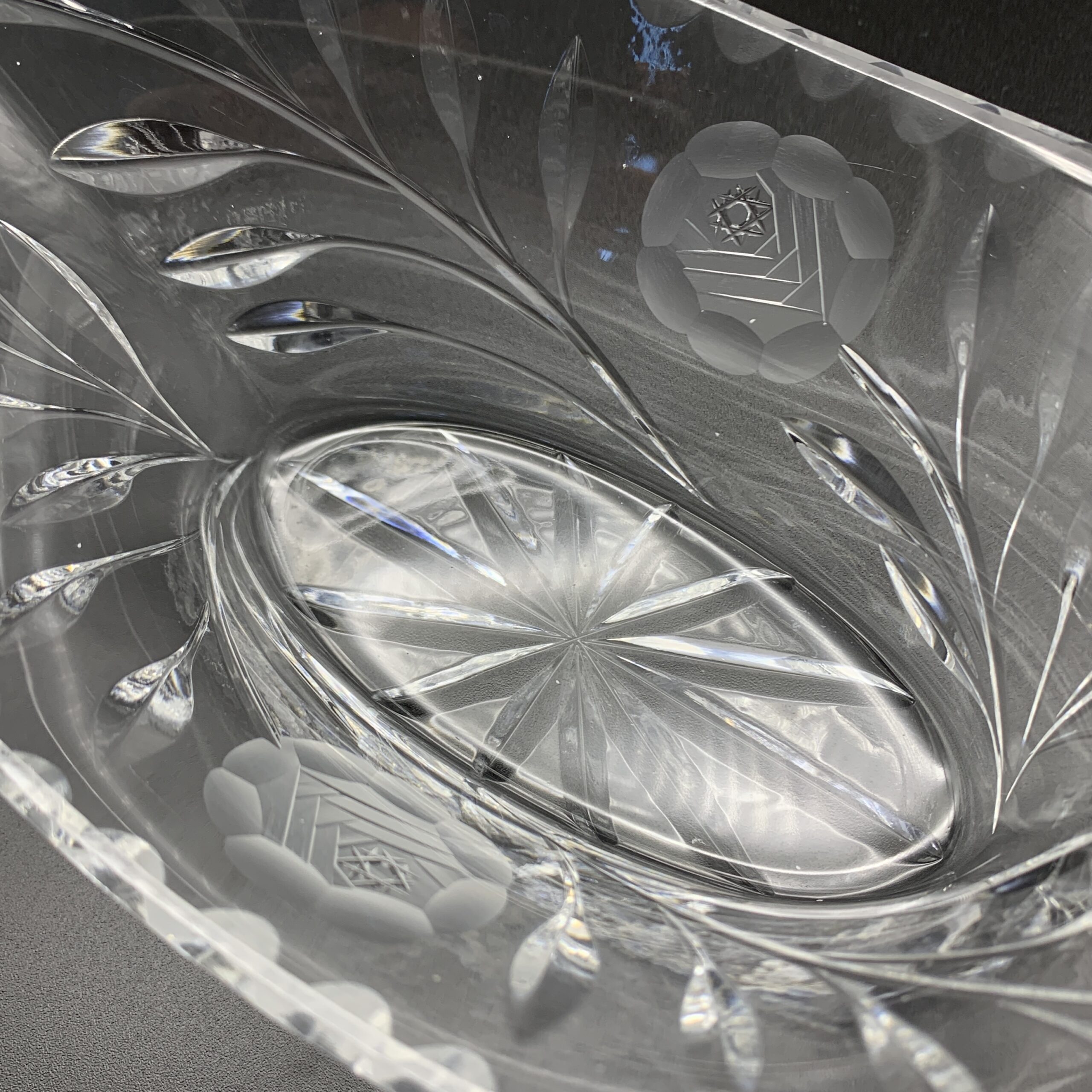 Vintage ‘Rose-Cut’ Crystal Bowl - Image 4