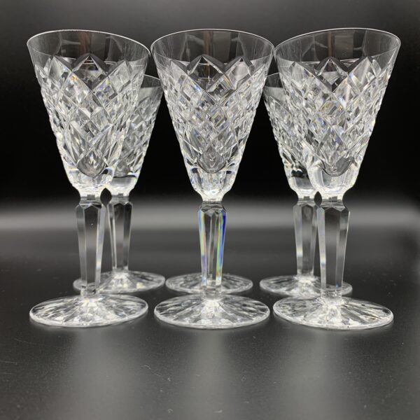 Six Waterford ‘Tyrone’ Crystal Sherry Glasses