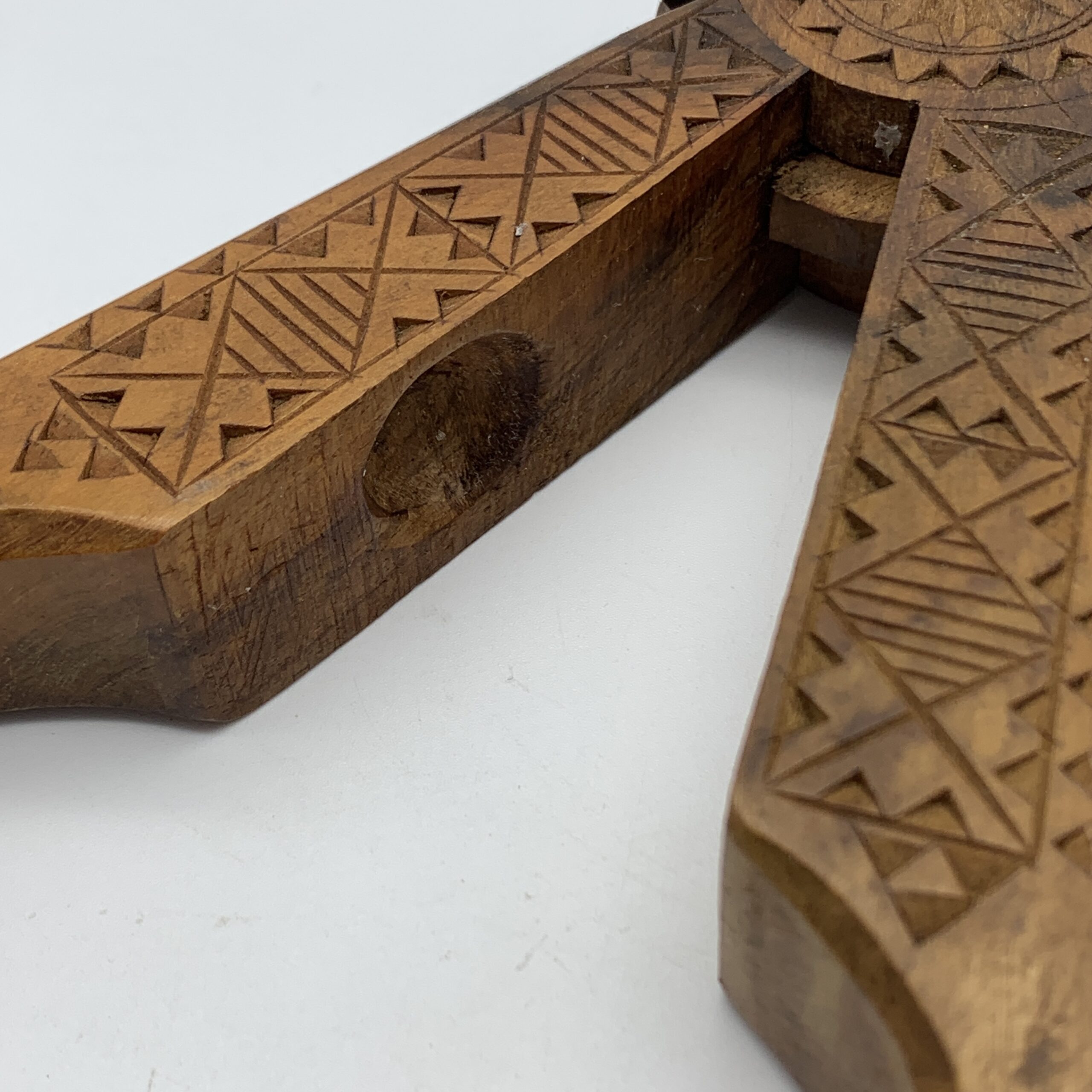 Vintage Hand-Carved Wooden Nutcracker - Image 7