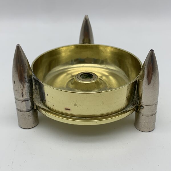 Early ‘Trench Art’ Brass Shell & Bullet Head Ashtray