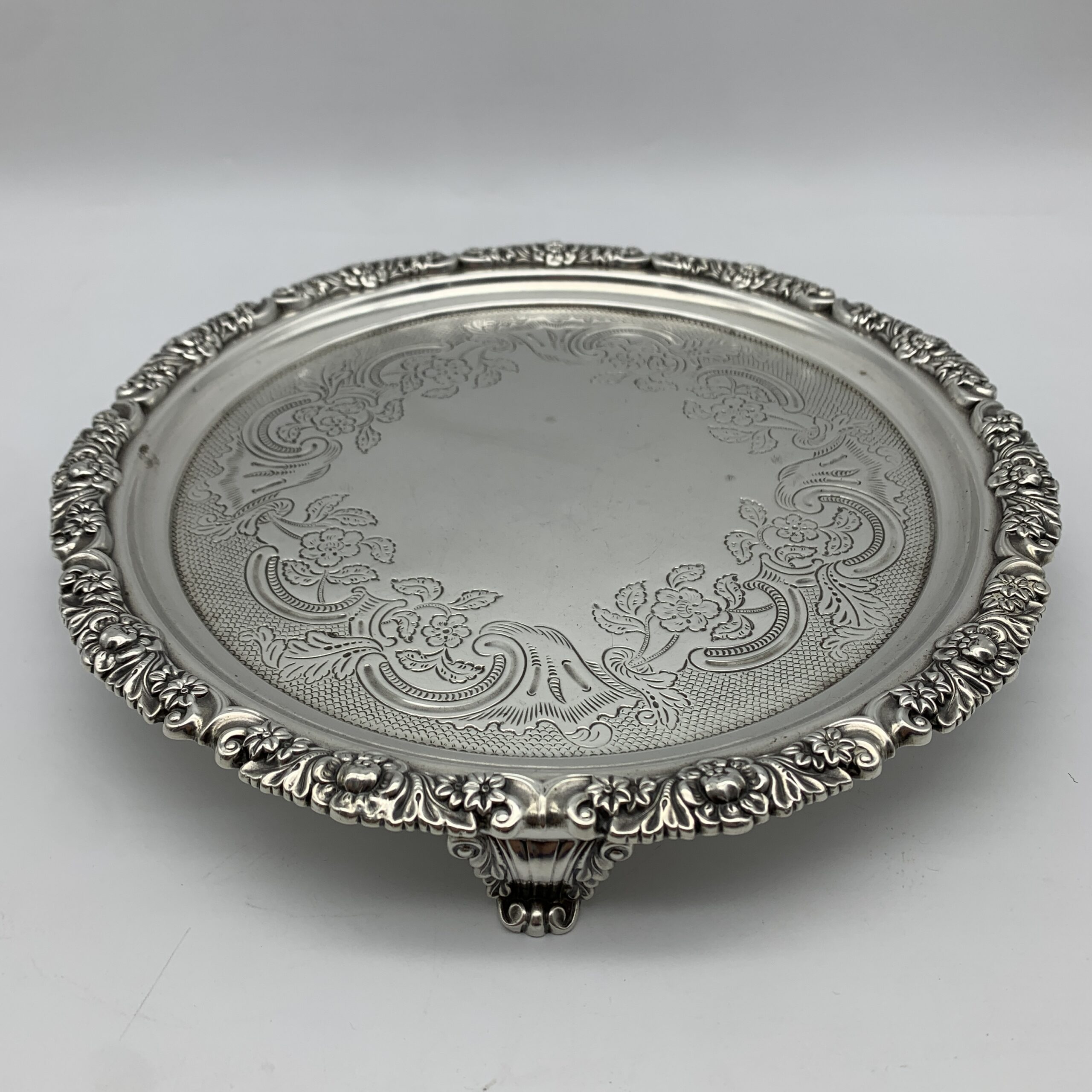 Fabulous Sterling Silver ‘George III’ Salver (1818)