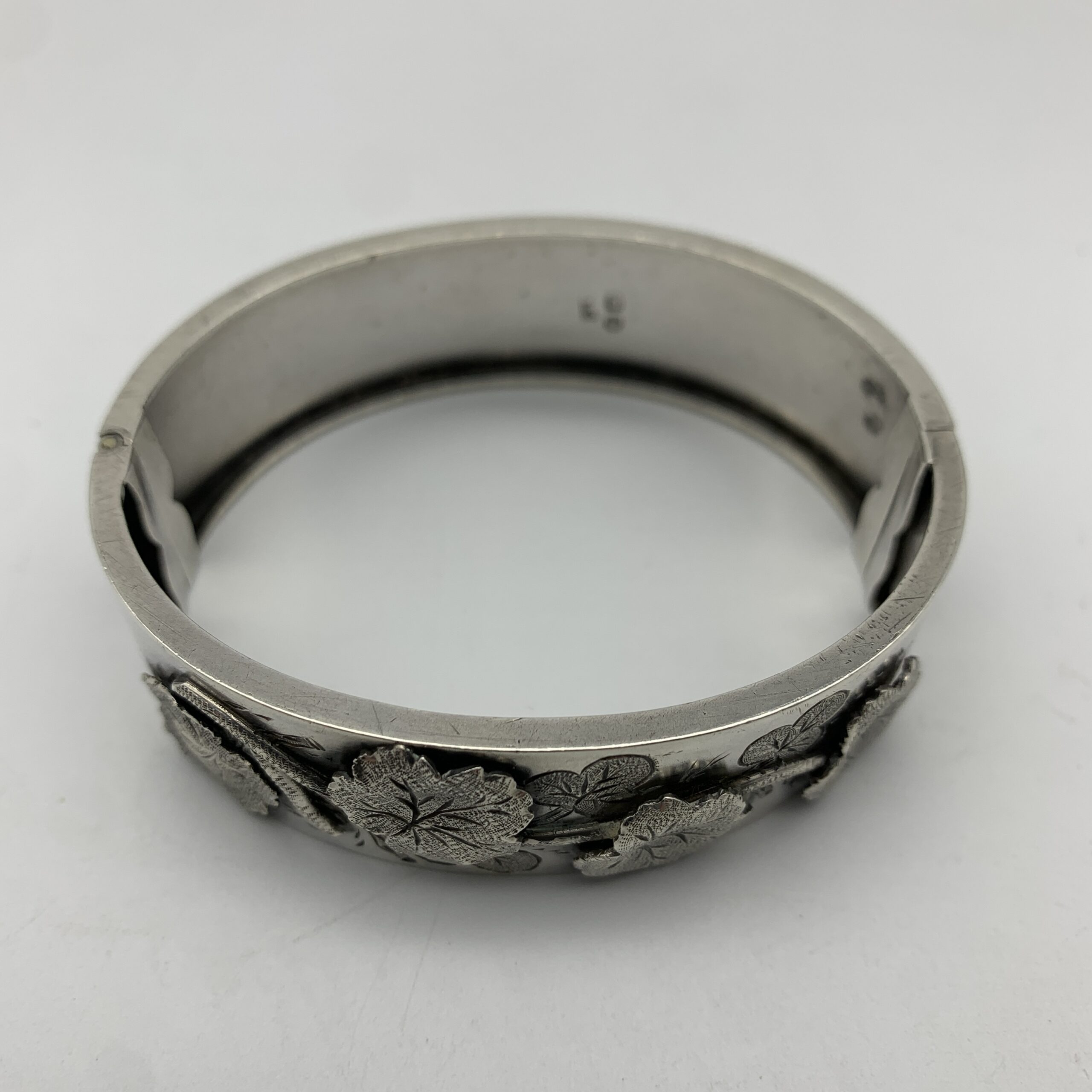 Victorian Sterling Silver Bangle (1884) - Image 6