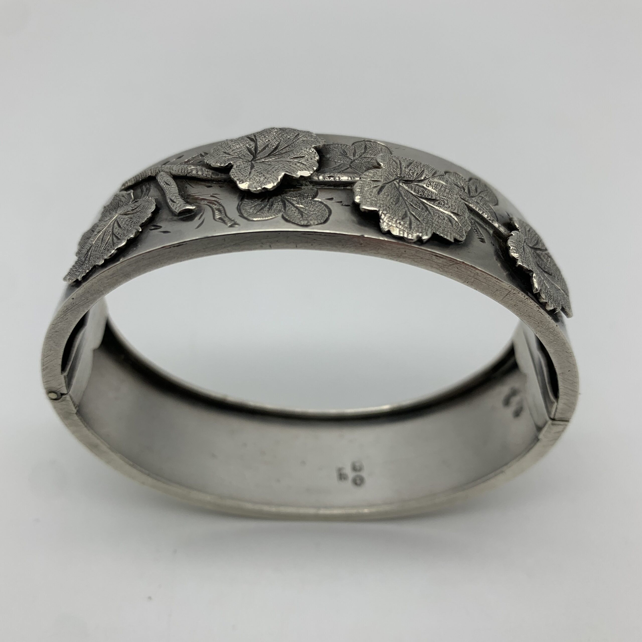 Victorian Sterling Silver Bangle (1884) - Image 7