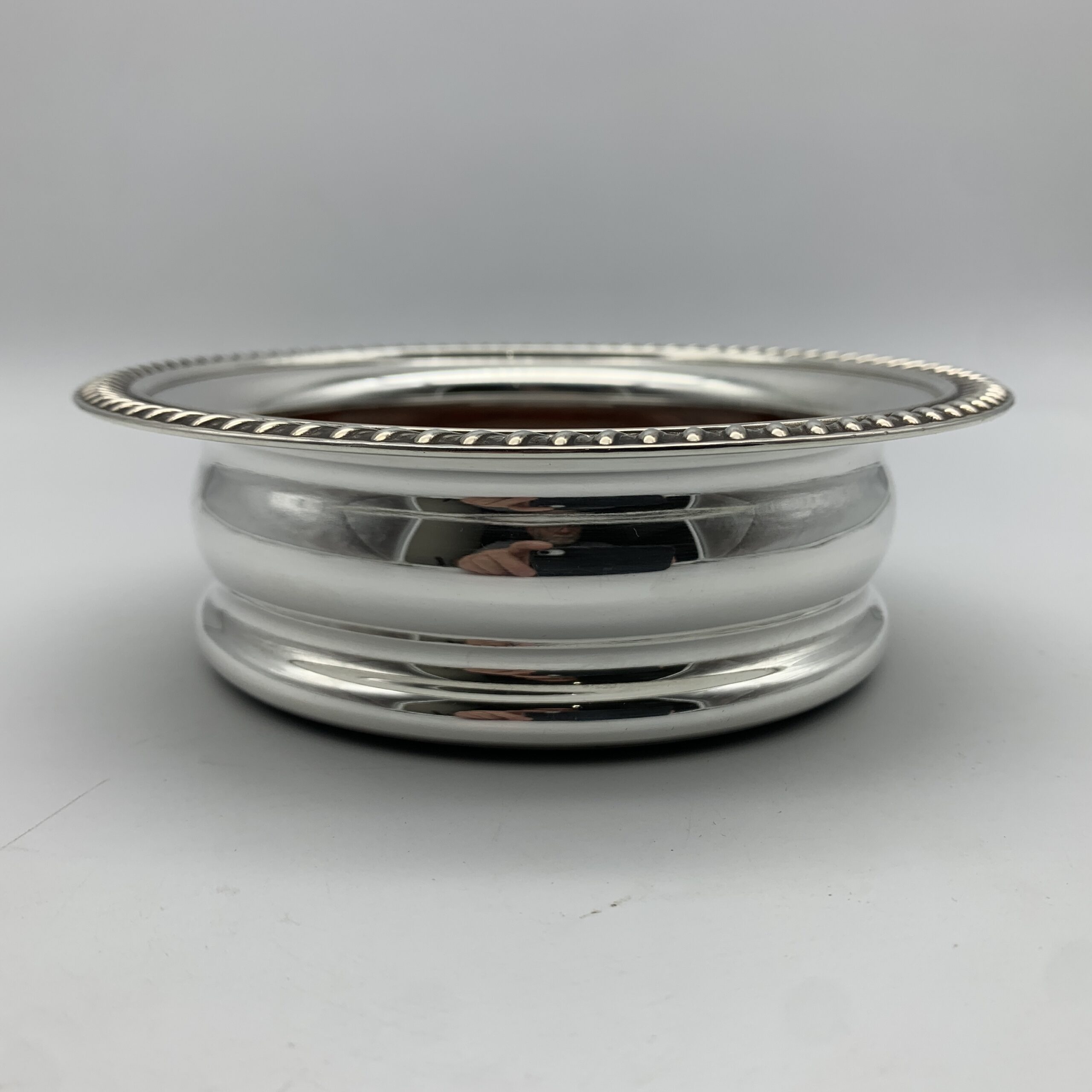 Fine Quality Solid Silver Wine Coaster - Image 2