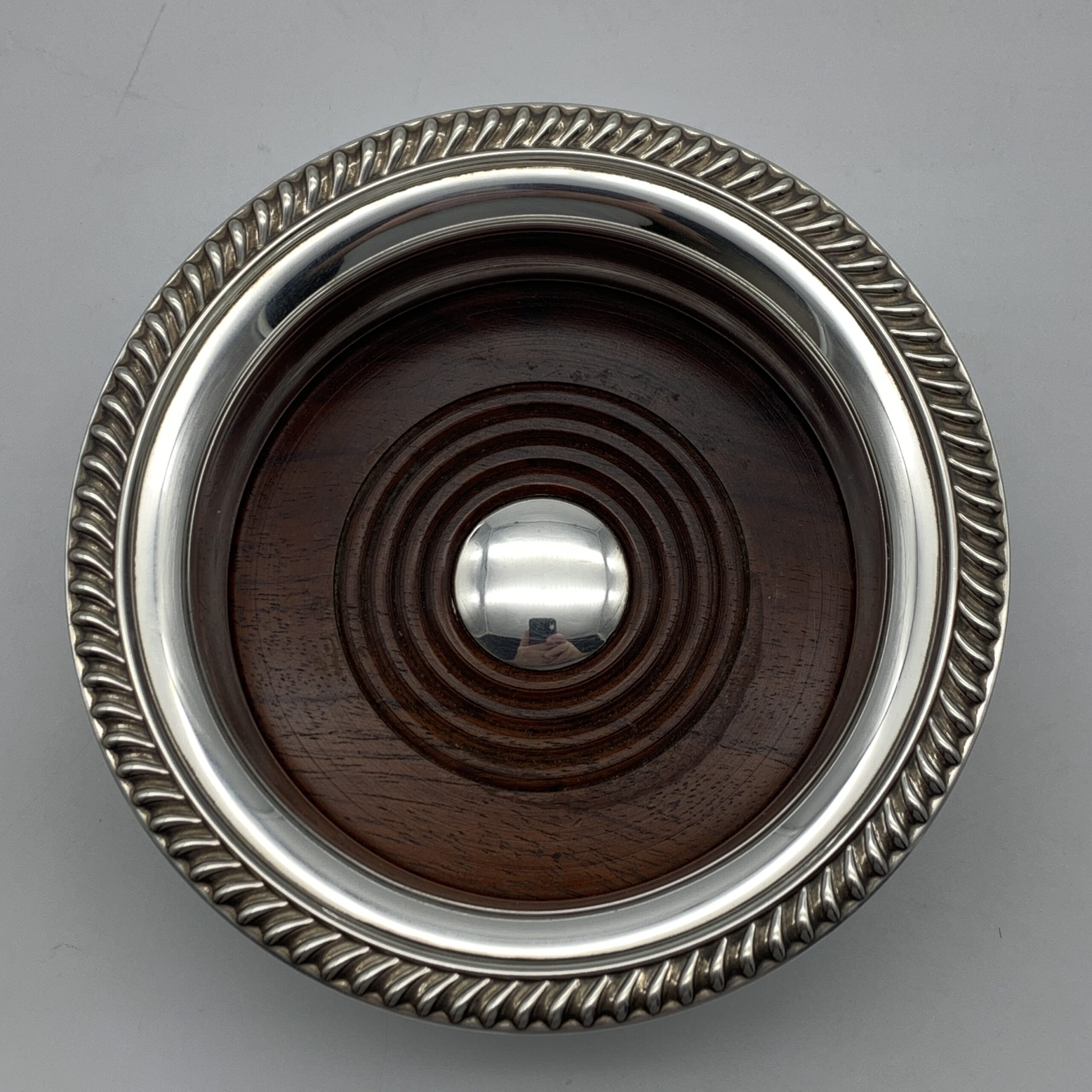 Fine Quality Solid Silver Wine Coaster - Image 3