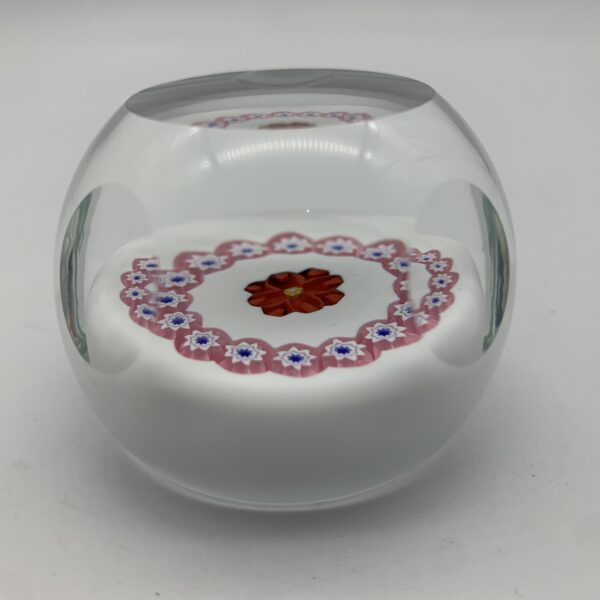 Vintage Caithness ‘Miniature Rose’ Glass Paperweight