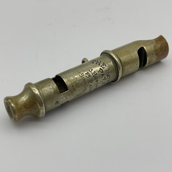 Rare Antique ‘Double Ended’ Combination Whistle (J. Hudson – 13 Barr St.)