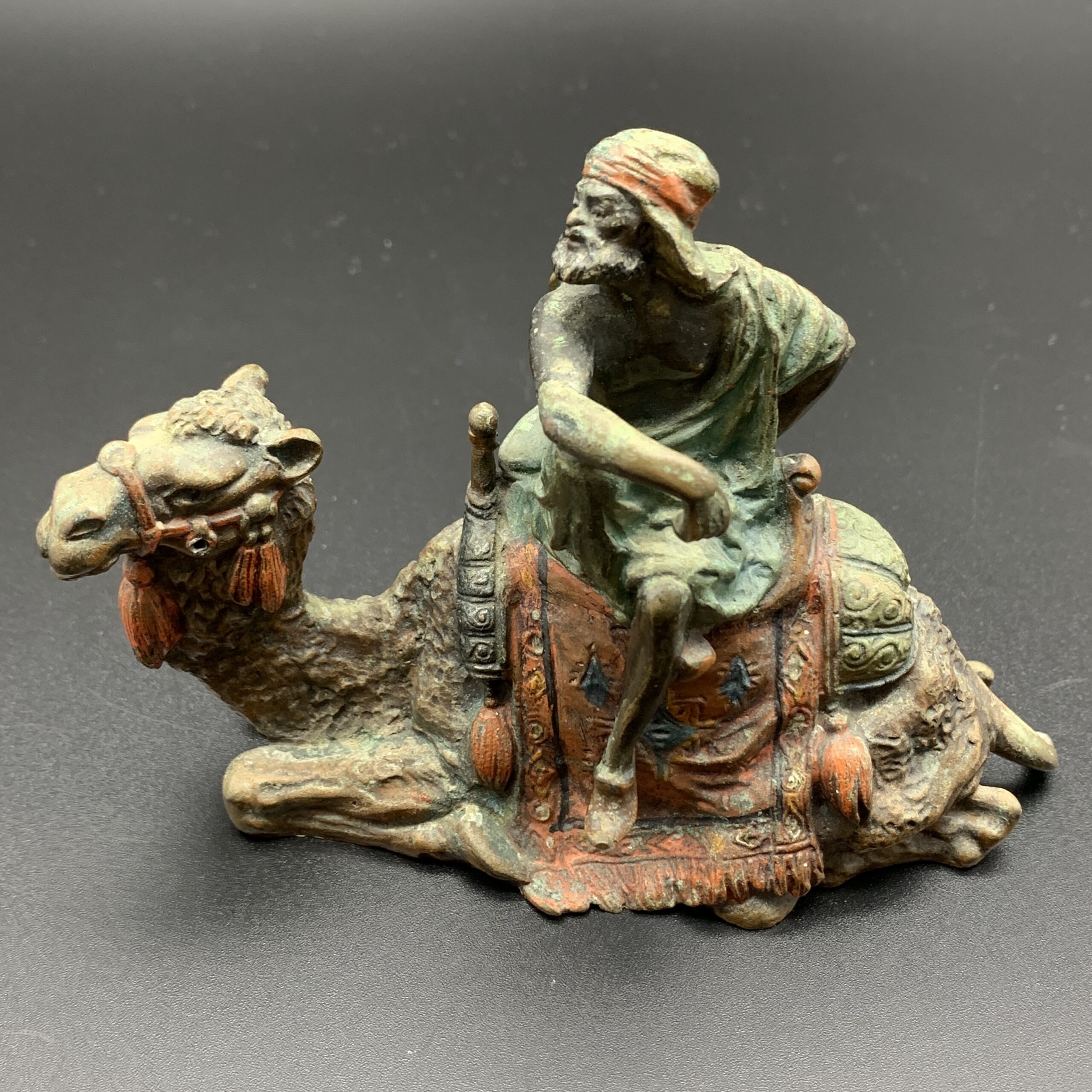 Antique ‘Fritz Bermann’ Cold Painted Bronze Figure