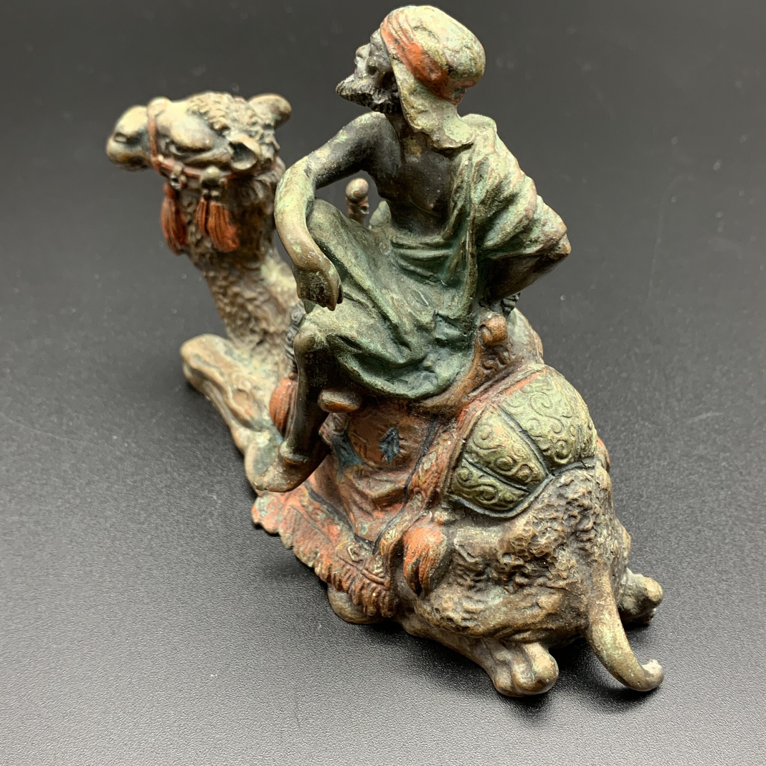 Antique ‘Fritz Bermann’ Cold Painted Bronze Figure - Image 4