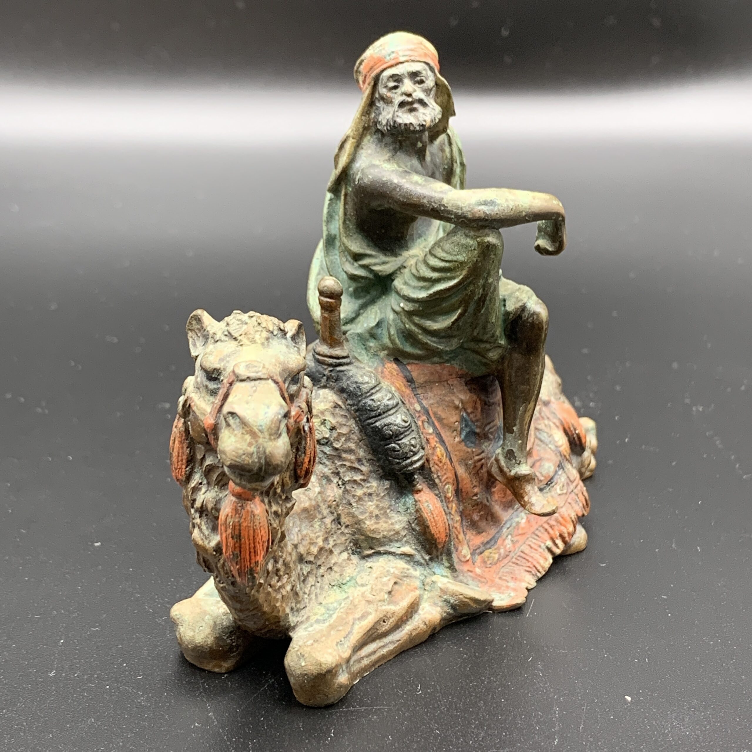 Antique ‘Fritz Bermann’ Cold Painted Bronze Figure - Image 2