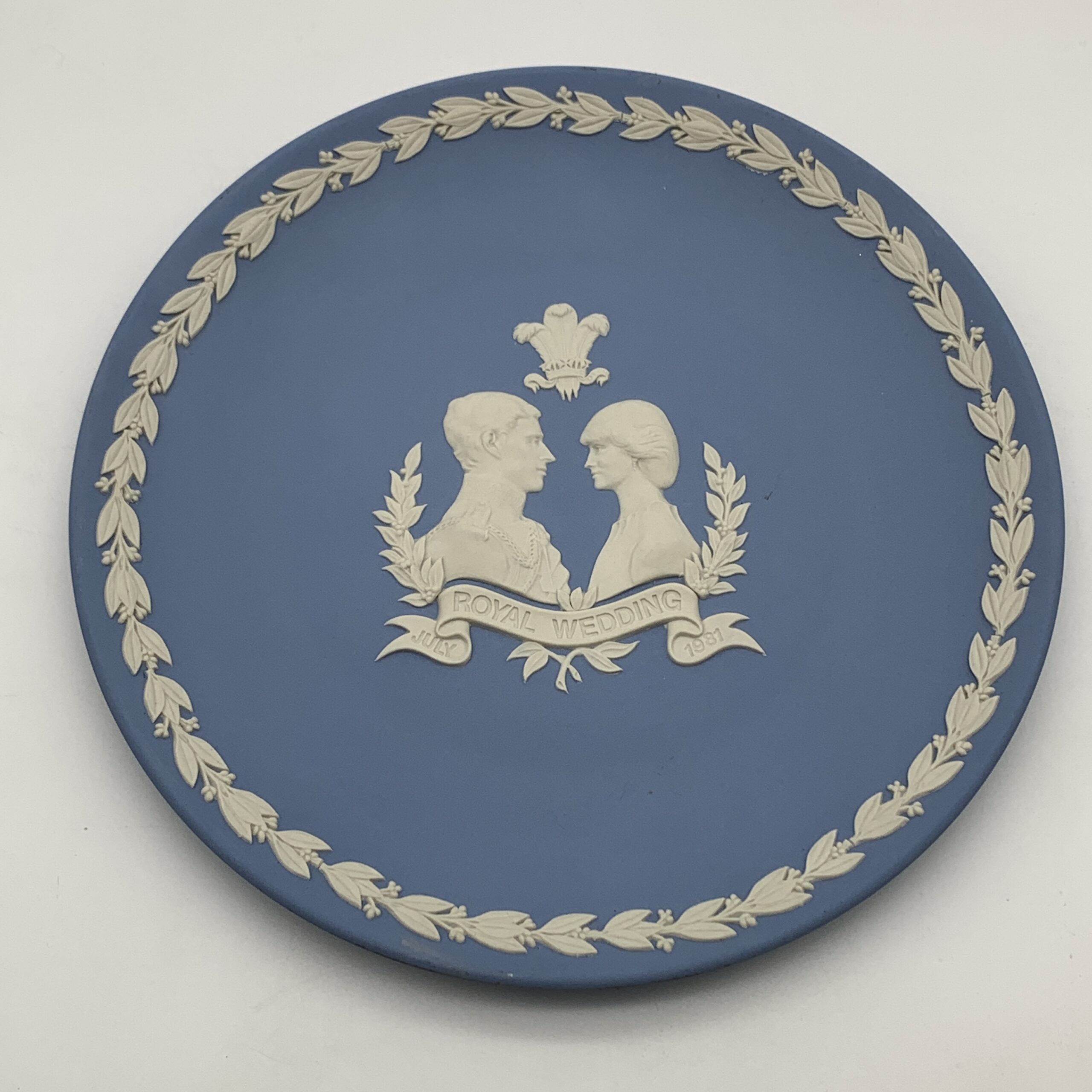 Blue Wedgwood Jasperware Plate (Royal Wedding)
