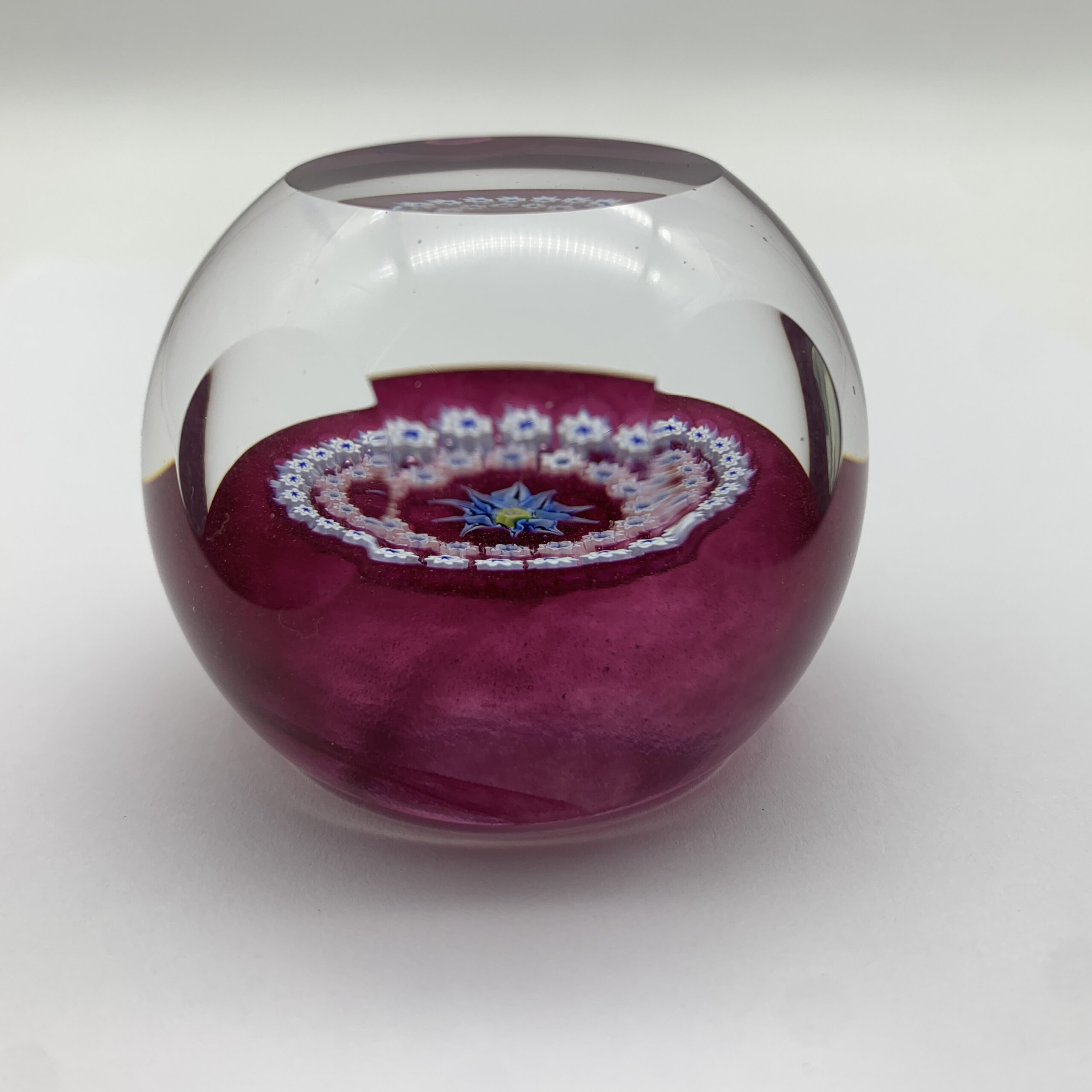 Vintage Caithness ‘Miniature Cornflower’ Glass Paperweight - Image 2