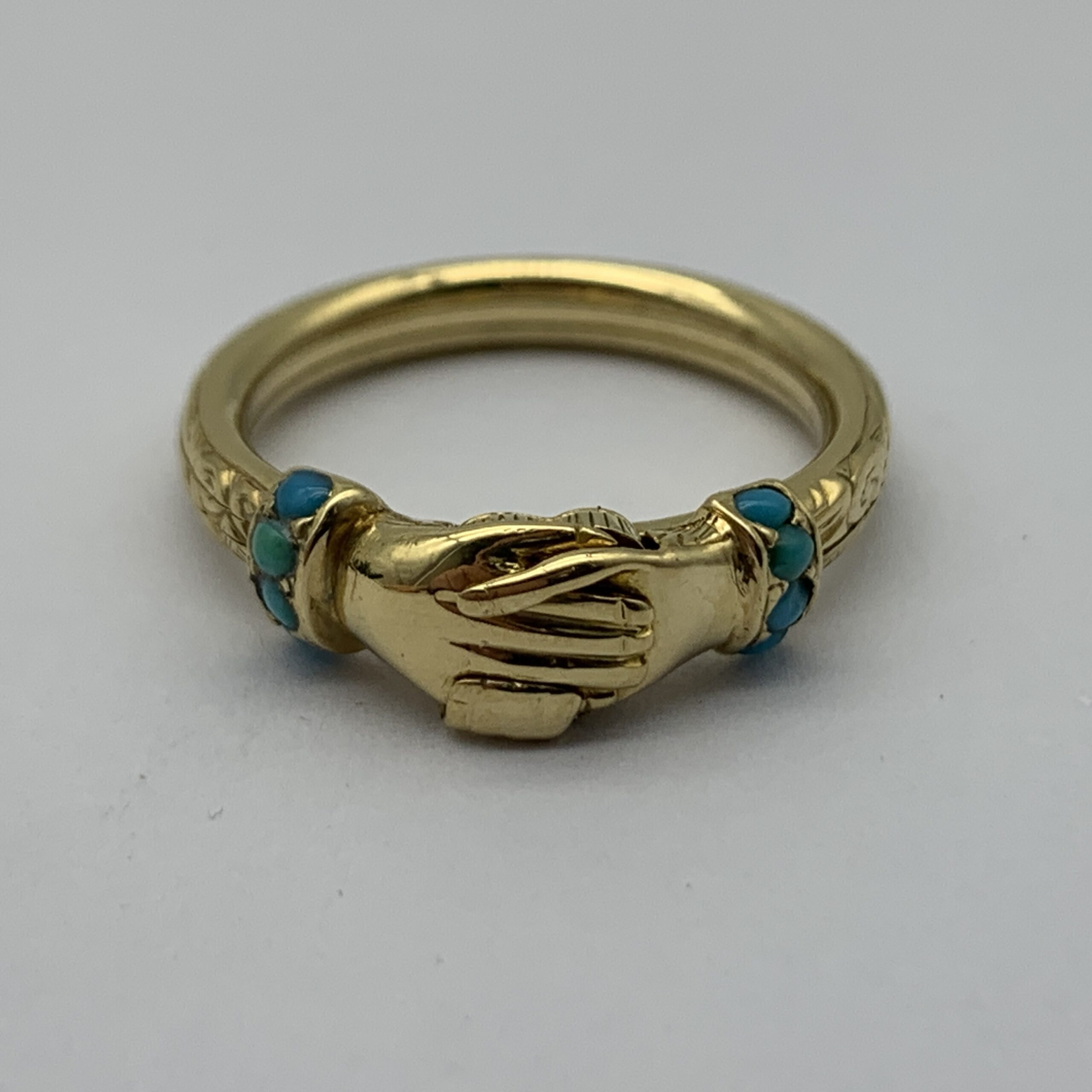 Antique 18ct Gold ‘Fede Gimmel’ or ‘Claddagh’ Ring