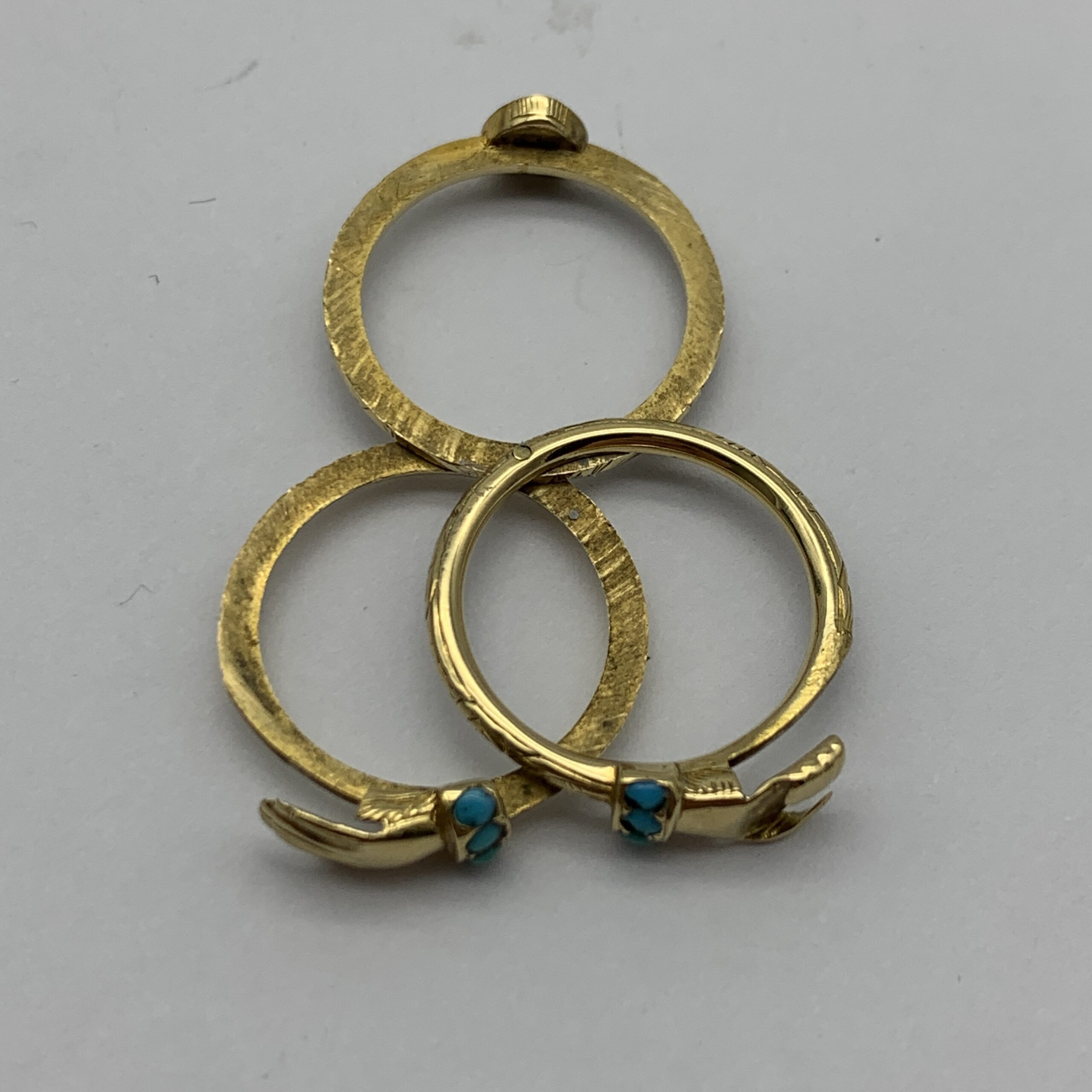 Antique 18ct Gold ‘Fede Gimmel’ or ‘Claddagh’ Ring - Image 6