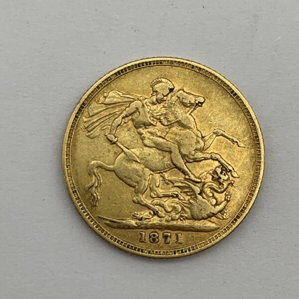 Victorian Gold ‘1871’ Full Sovereign