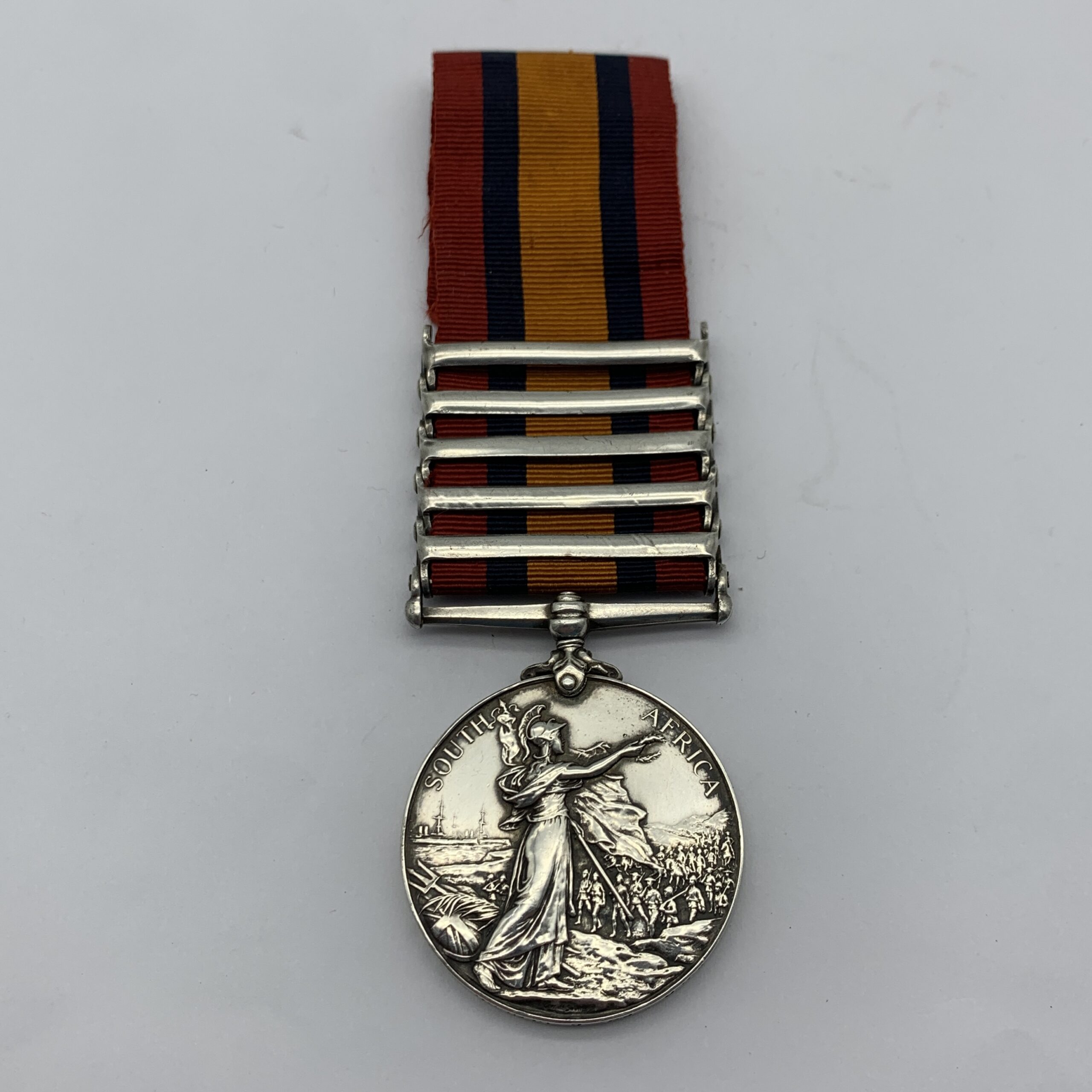 Boer War – Q.S.A. Medal (5 Clasps) ‘PTE. C. BENSON’ (A.O.C.) - Image 5