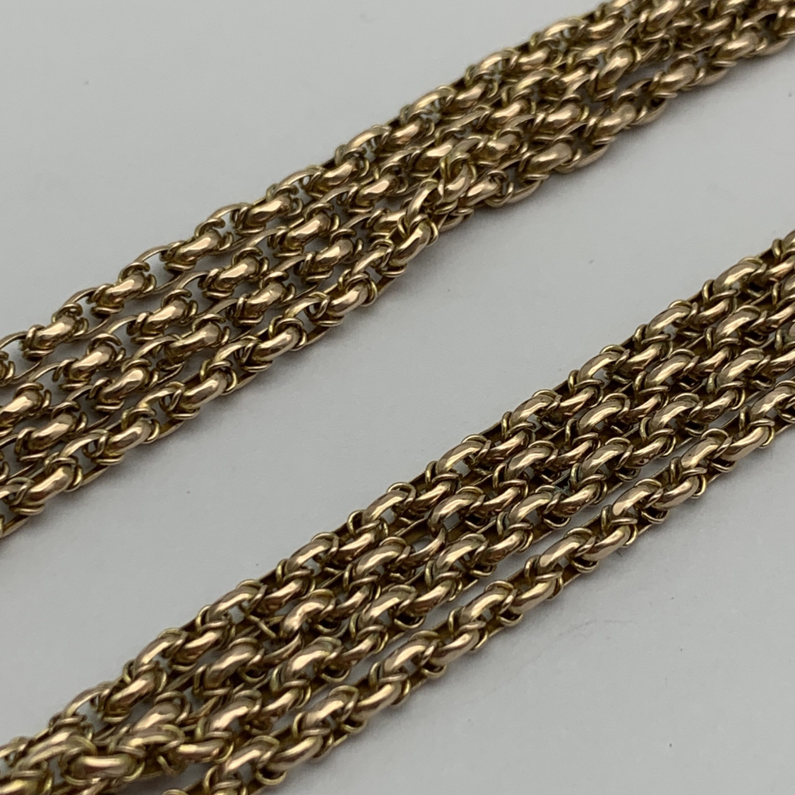 Long Victorian 9ct Gold Muff Chain (151cm) - Image 6