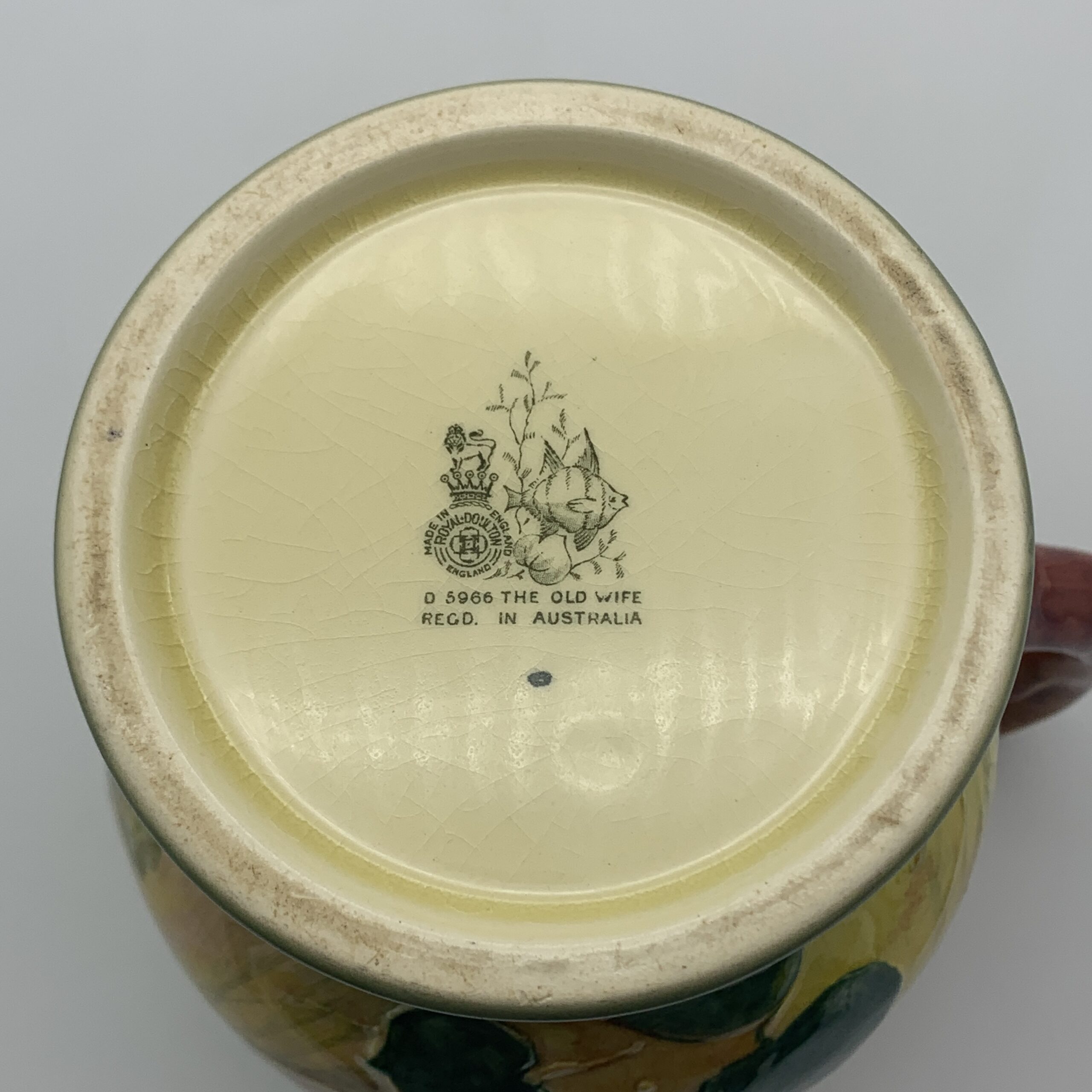 Large Royal Doulton ‘The Old Wife’ Water Jug - Image 8