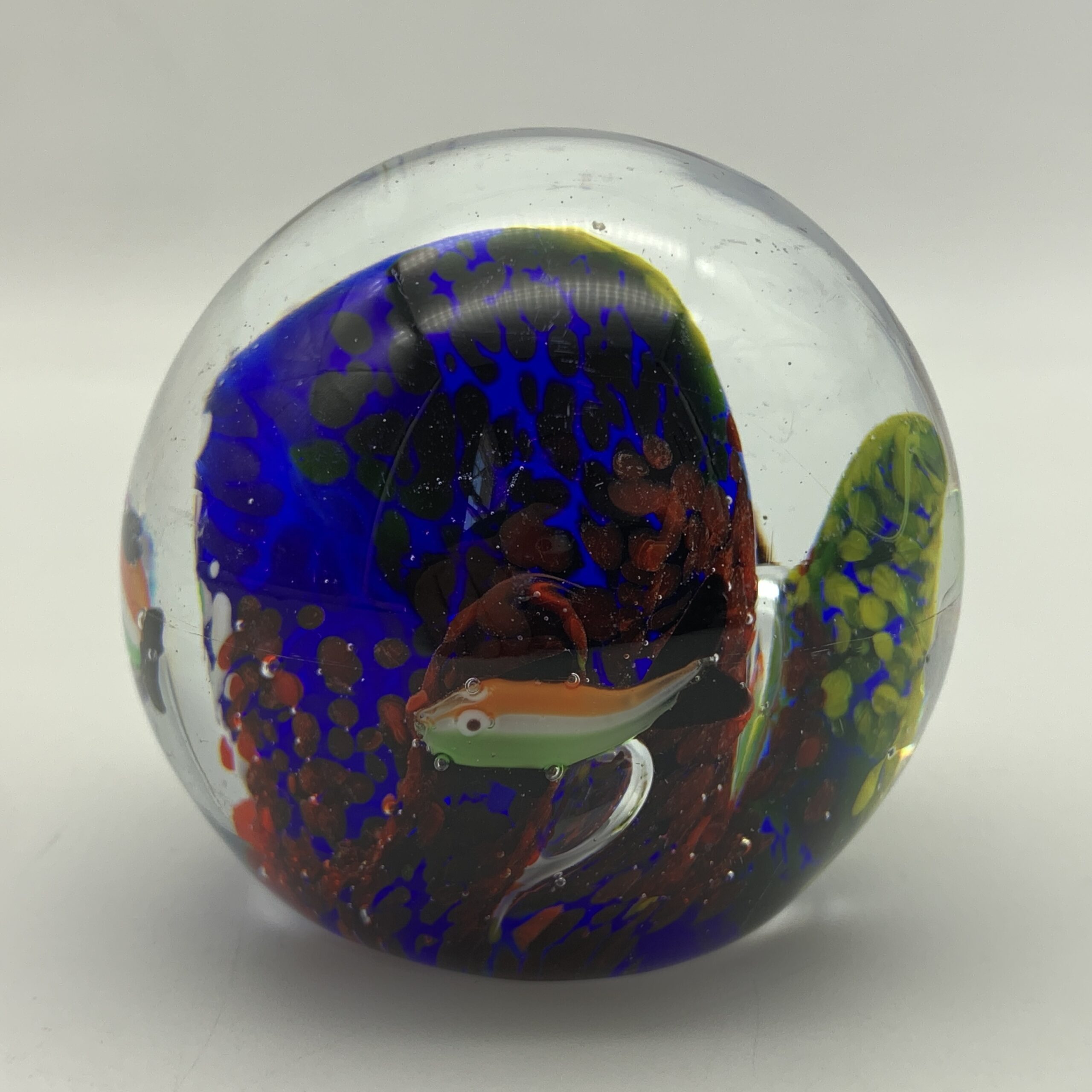 Art Glass ‘Fishbowl’ Paperweight - Image 2