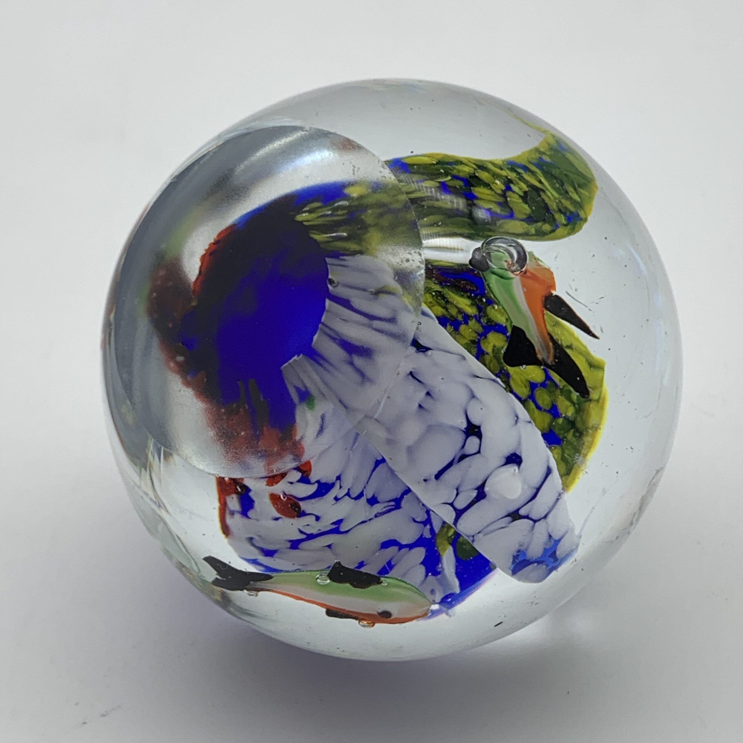 Art Glass ‘Fishbowl’ Paperweight - Image 5