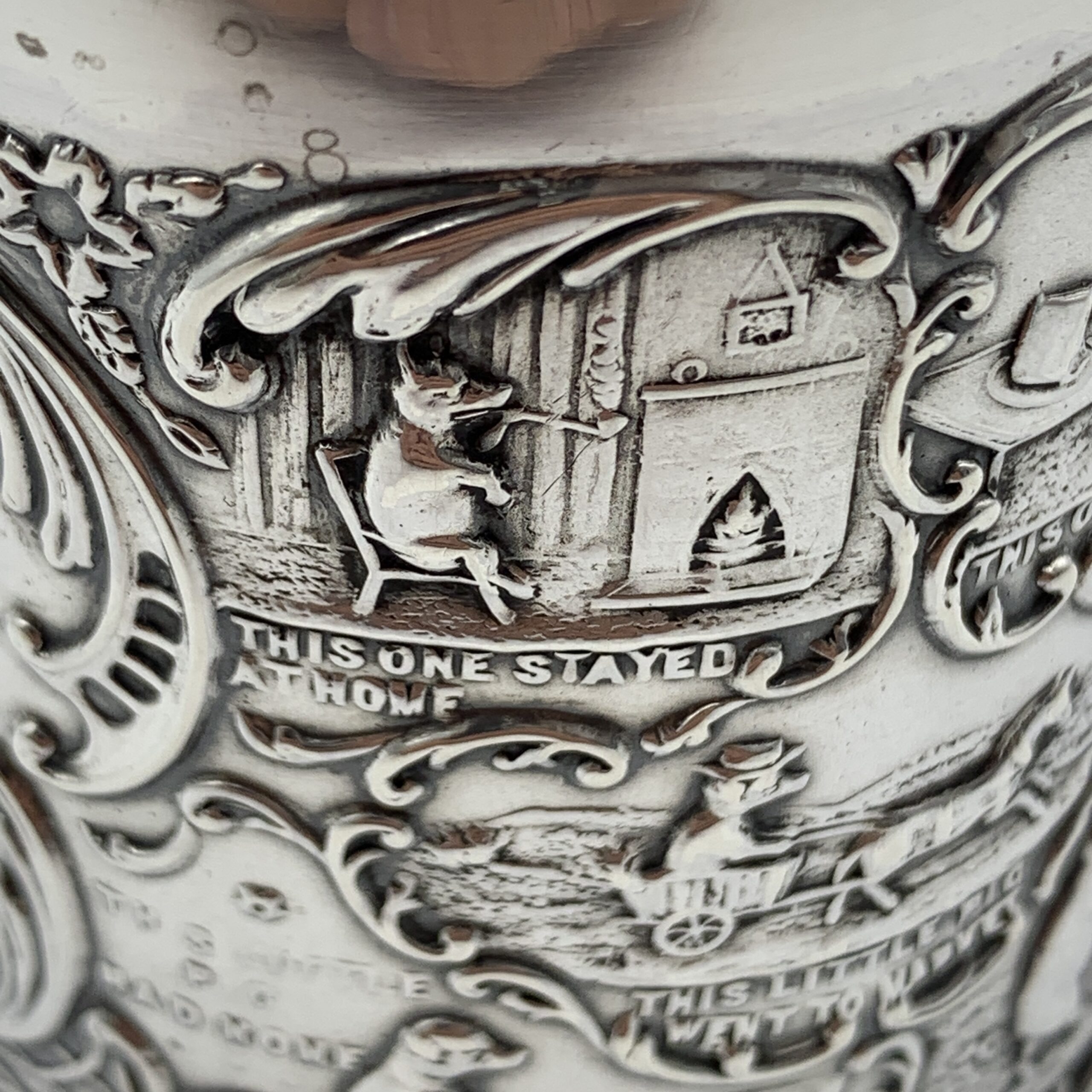 Antique Silver ‘This Little Pig’ Christening Mug (1907) - Image 3