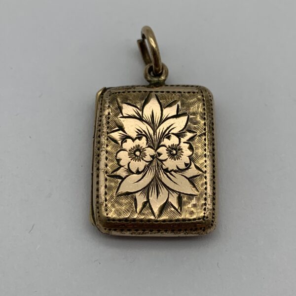 Small Antique Rose-Gold Plated Locket