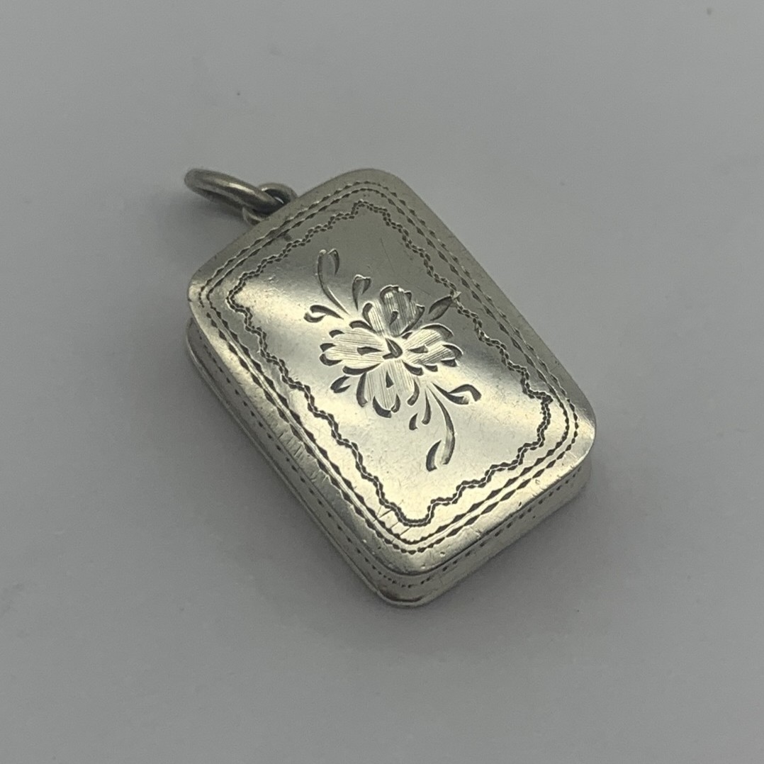 Early Victorian Silver Vinaigrette (Nathaniel Mills) - Image 6