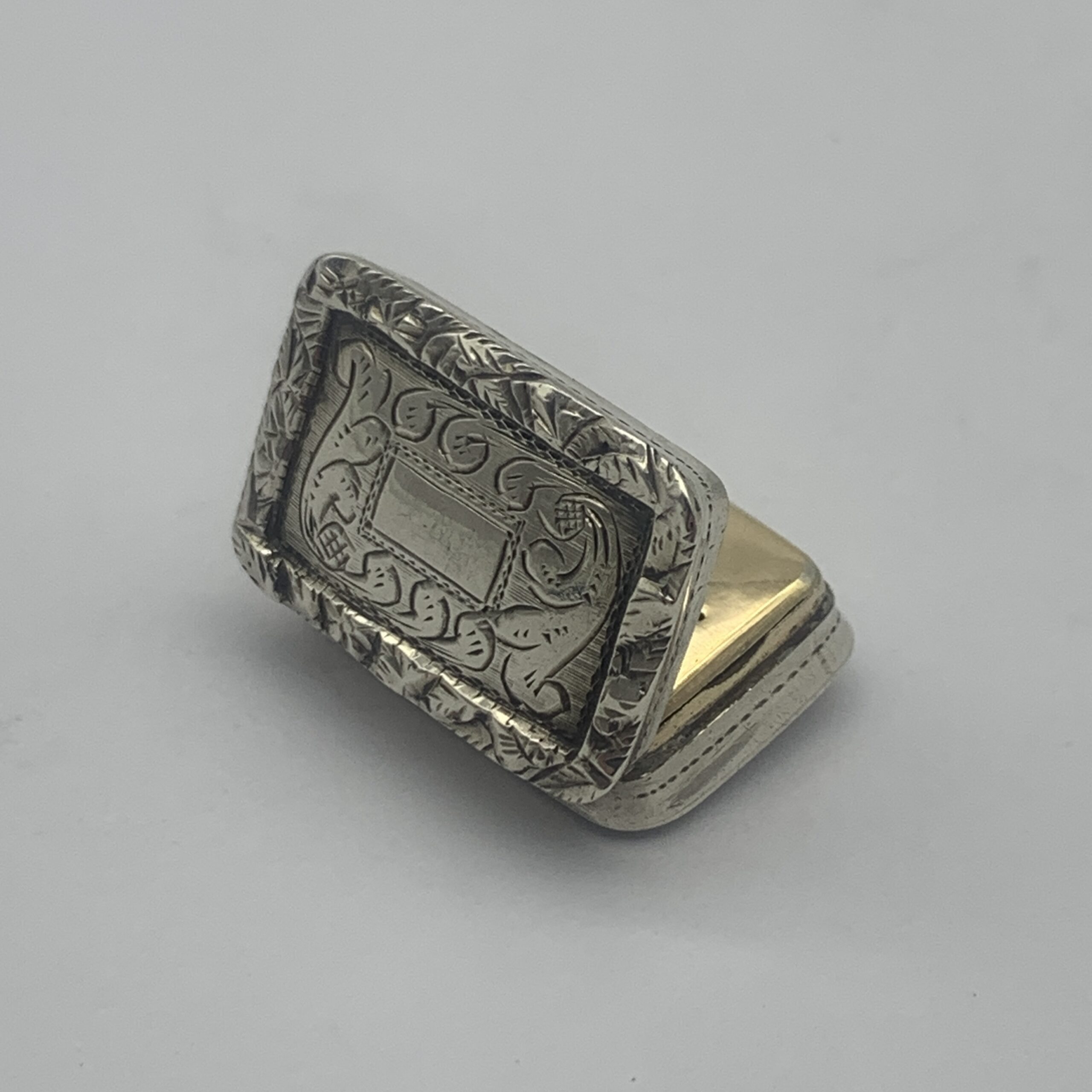 Early Victorian Silver Vinaigrette (Nathaniel Mills) - Image 5