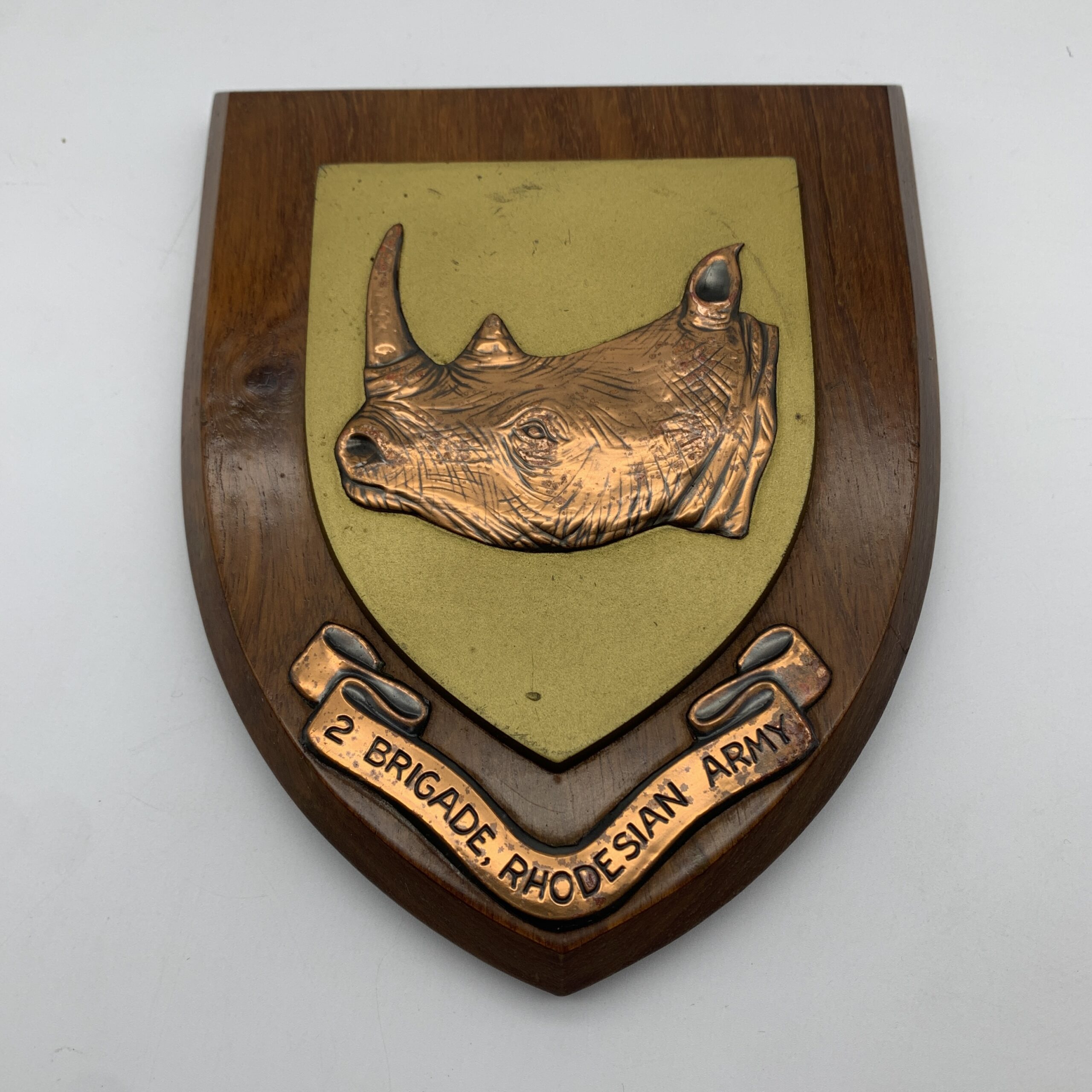 Rhodesia - Early ‘2 Brigade, Rhodesian Army’ Plaque