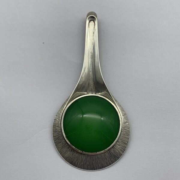 Large German Silver Modernist Pendant (Rodi & Wienerberger)