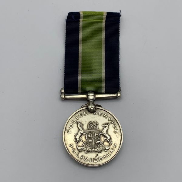 Rare S. Africa Police (SAP) Good Service Medal (S. GWALA)