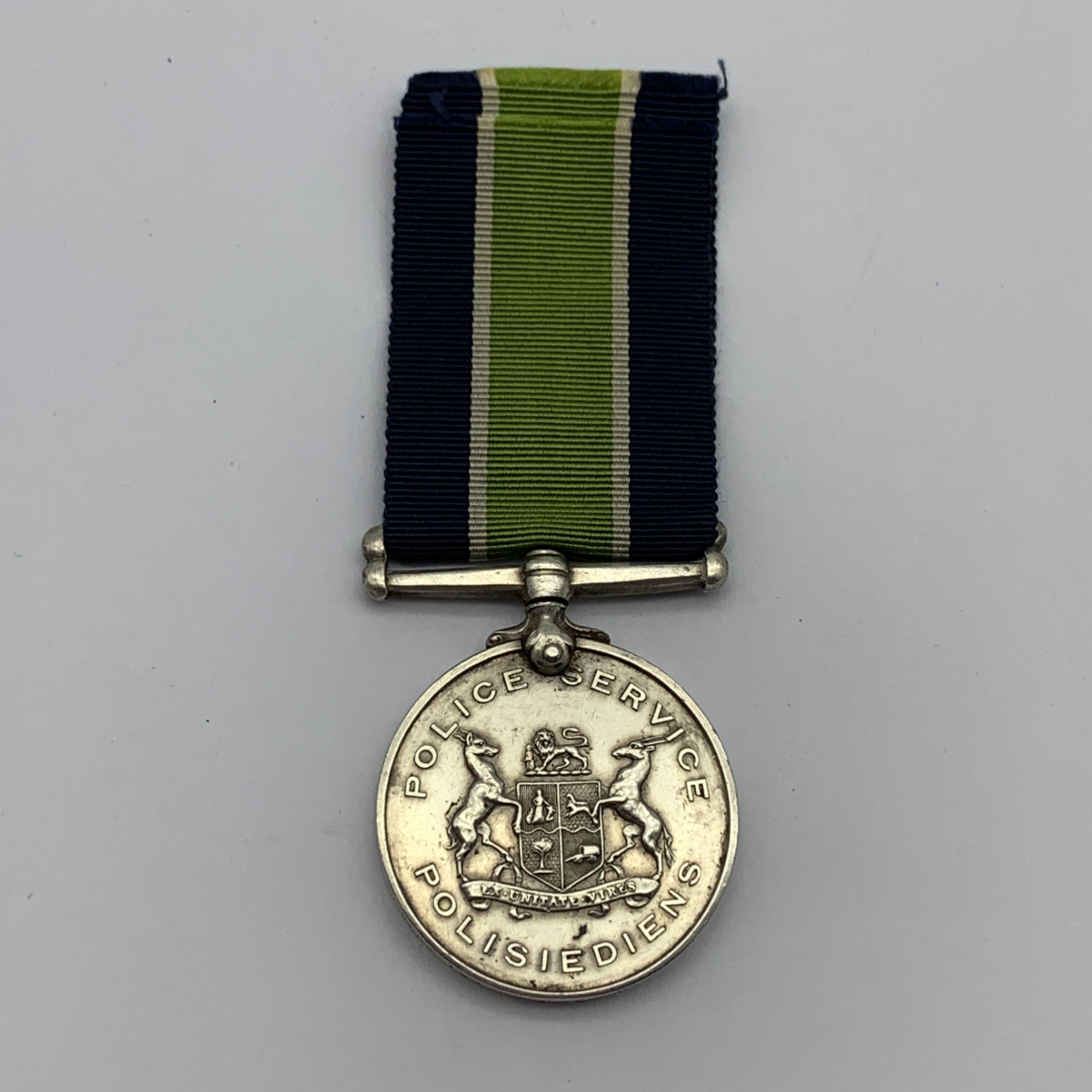 Rare S. Africa Police (SAP) Good Service Medal (S. GWALA)