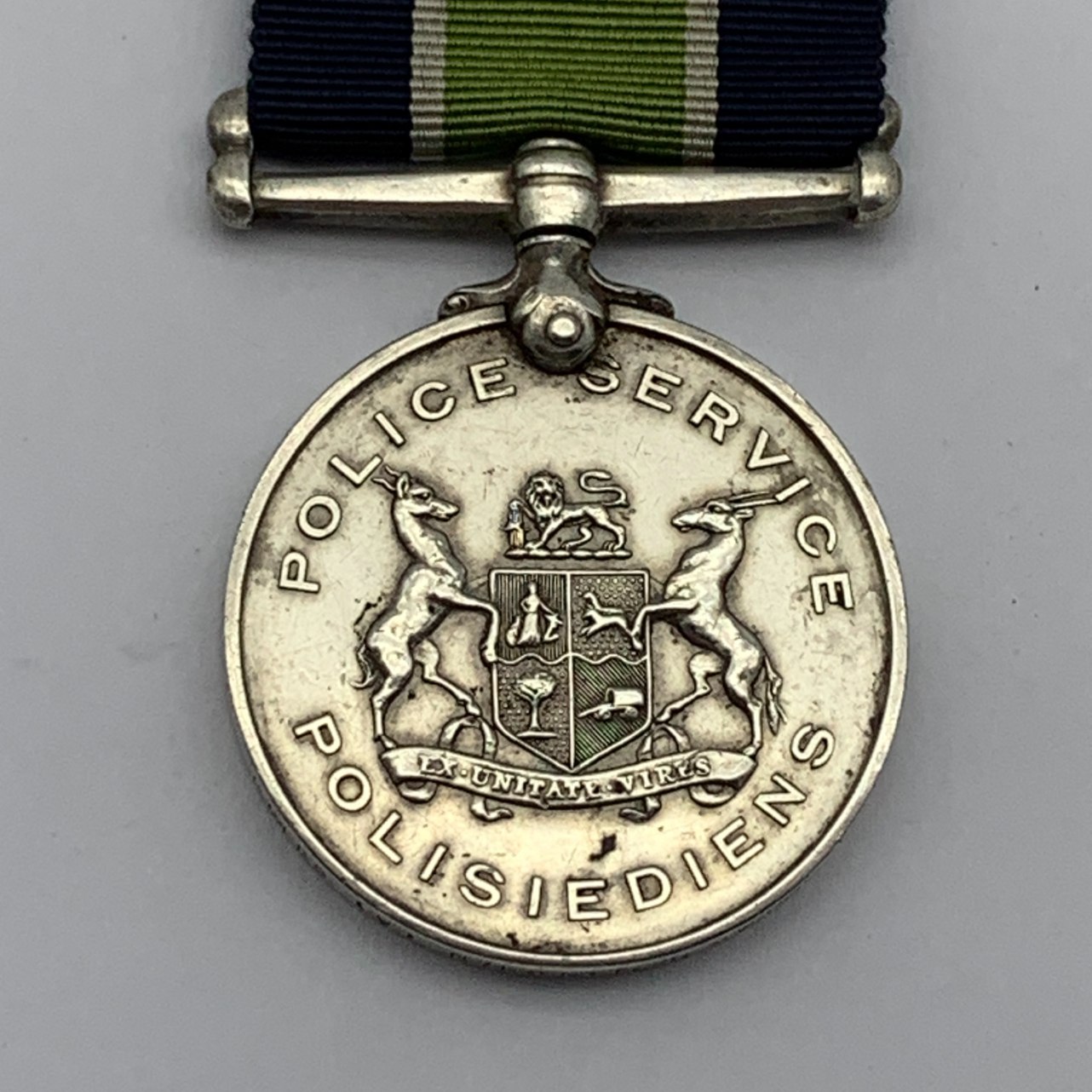Rare S. Africa Police (SAP) Good Service Medal (S. GWALA) - Image 2