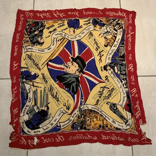 WW2 Home Front ‘Winston Churchill’ Propaganda Scarf