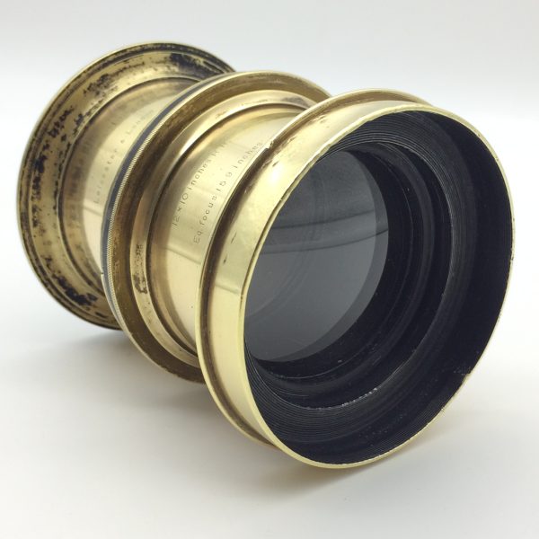 Antique Brass ‘Taylor & Hobson’ Cooke Process Lens (12 x 10 In. R.R.)