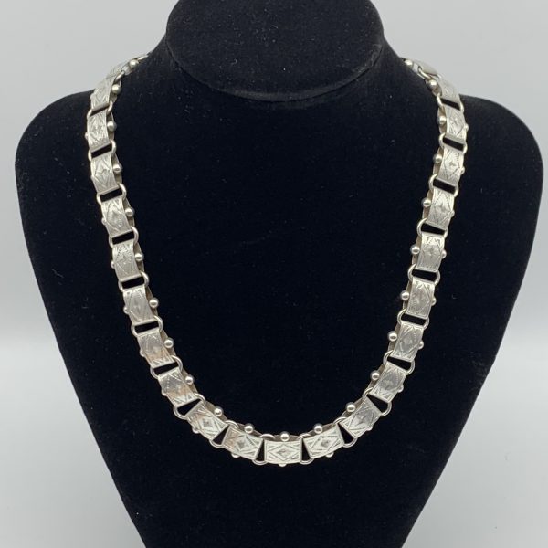 Antique Silver Collar Necklace