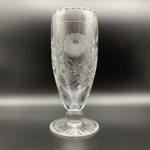 Large Early ‘Rose-Cut’ Crystal Vase