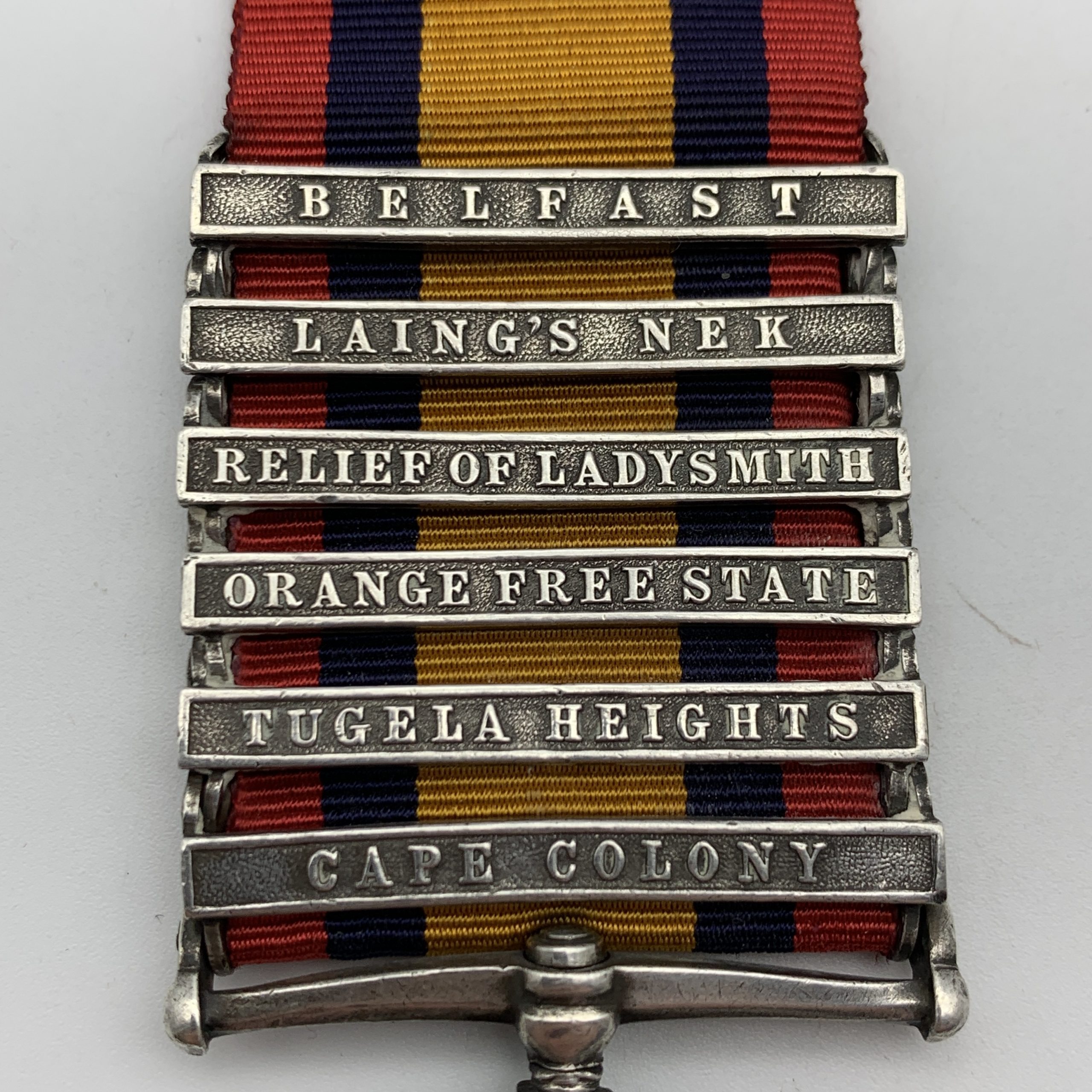 Boer War – Q.S.A. Medal ‘S. SERJT. W. WINDOW’ (6 Clasps) ‘S.A. LT. HORSE’ - Image 2