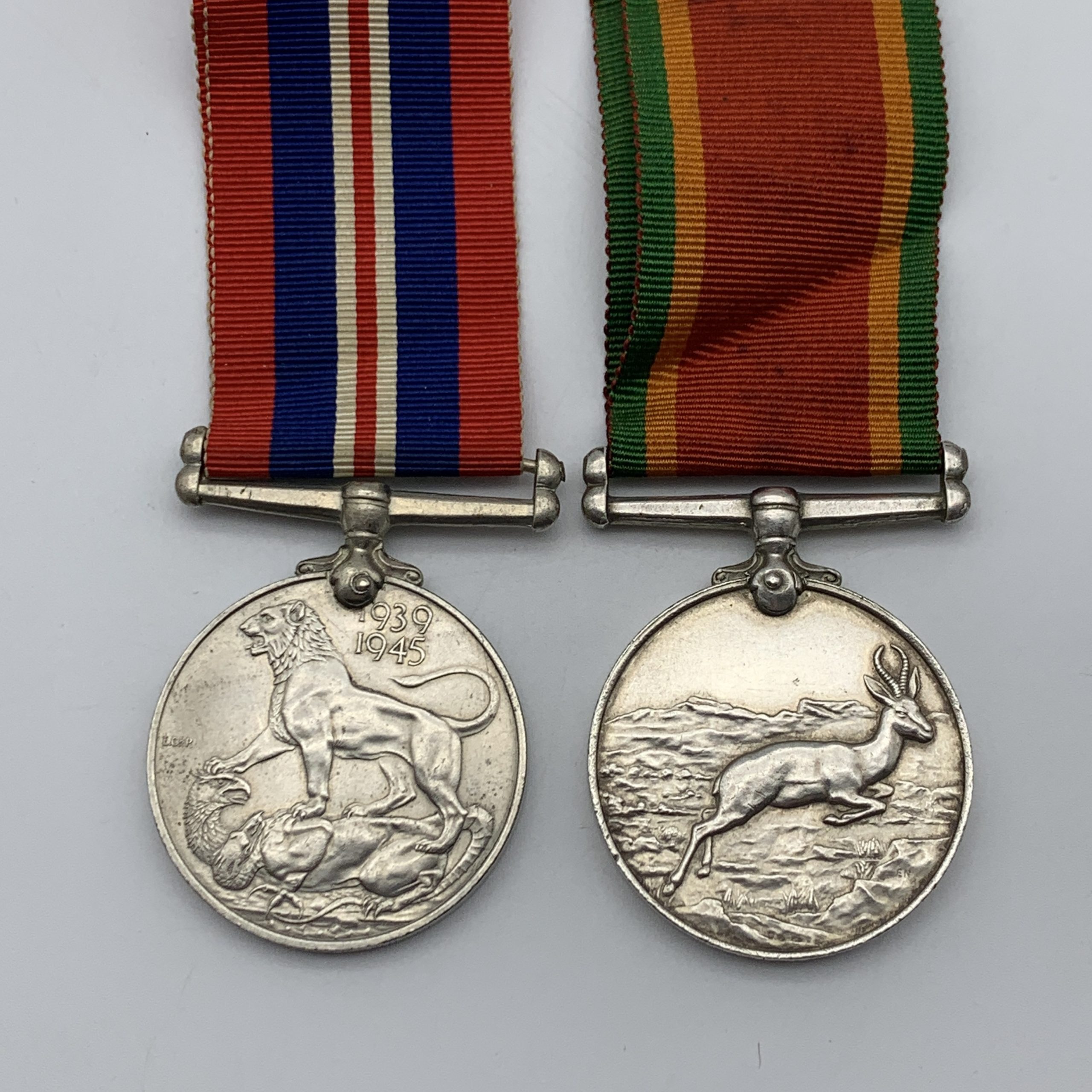 WW2 – S. African Medal Pair to ‘A.F. RYAN’ (Incl. Documents) - Image 2