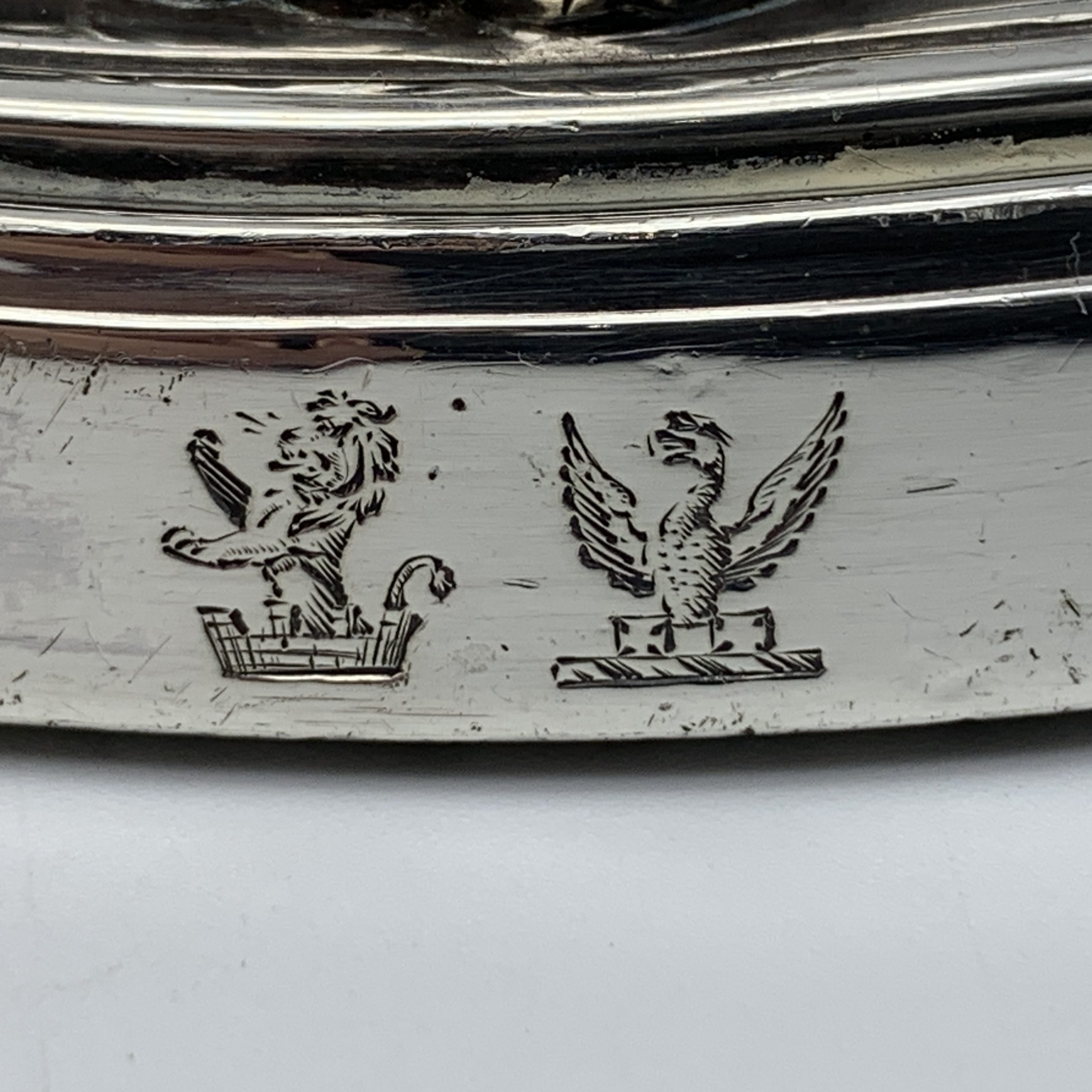 Pair Sterling Silver Georgian Candlesticks (1816) - Image 6