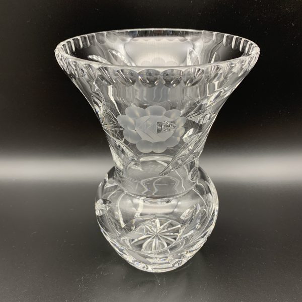 Attractive Vintage ‘Rose-Cut’ Crystal Vase