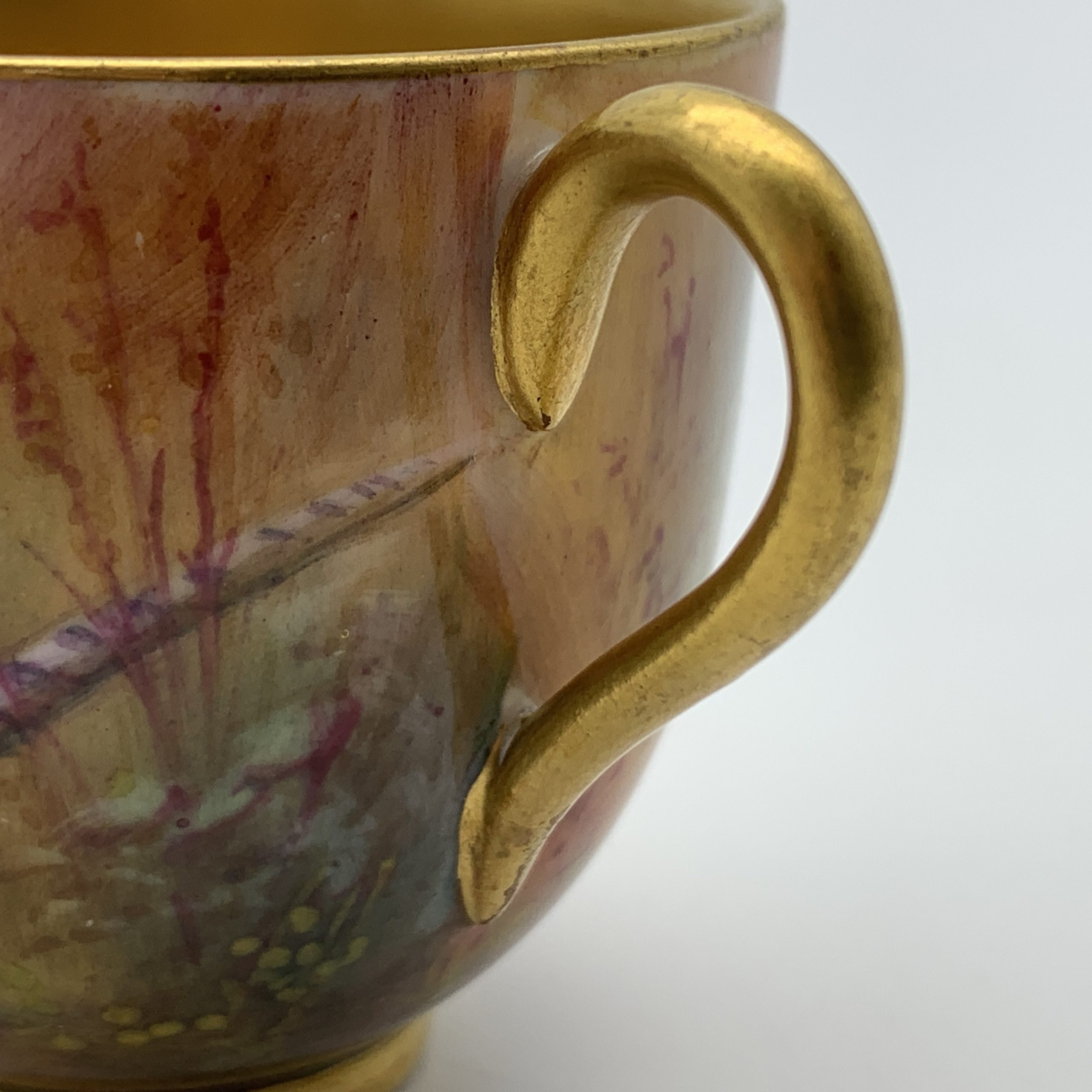 Antique Royal Worcester Cup & Saucer by ‘Walter Sedgley’ (1926) - Image 2
