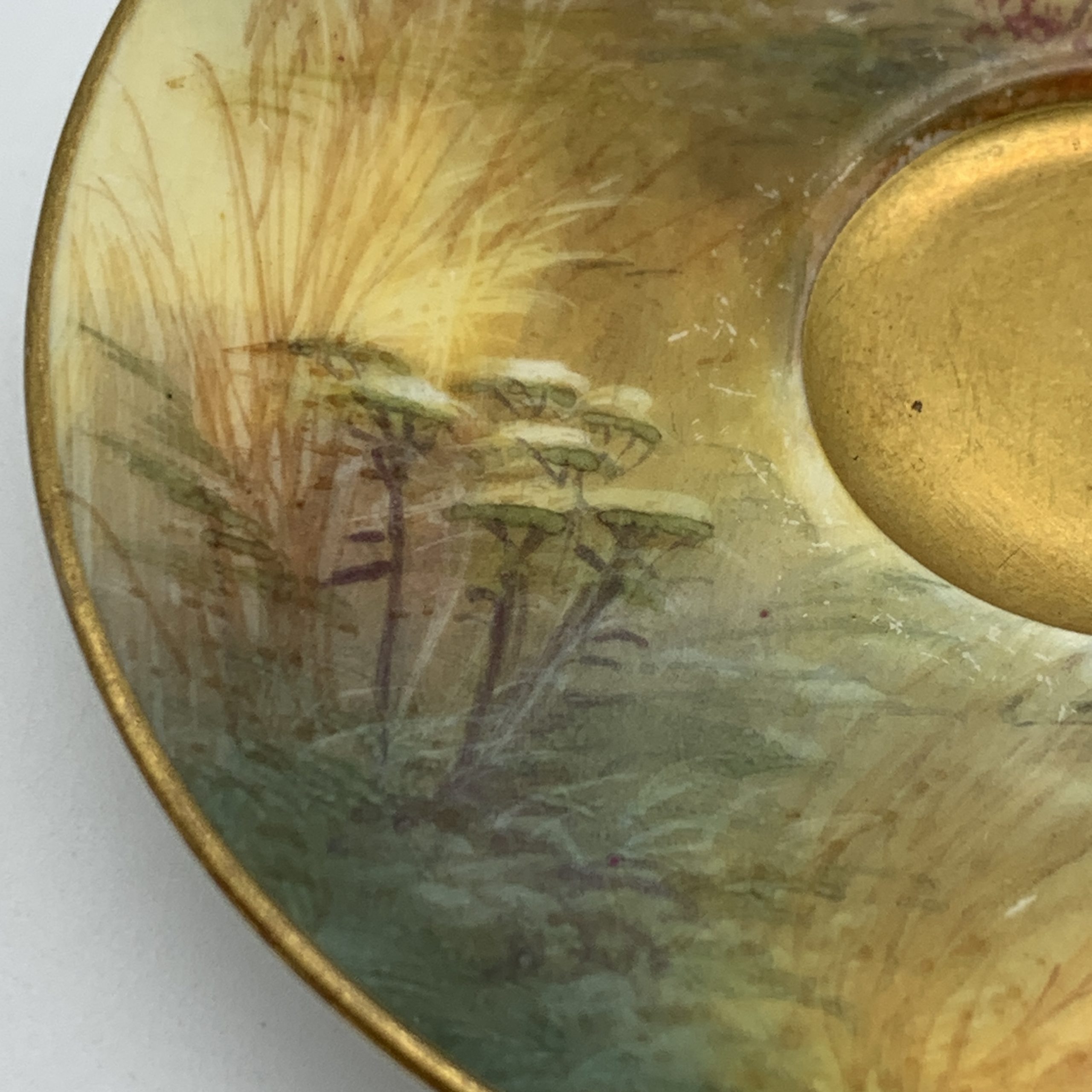 Antique Royal Worcester Cup & Saucer by ‘Walter Sedgley’ (1926) - Image 7