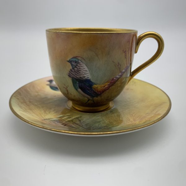 Antique Royal Worcester Cup & Saucer by ‘Walter Sedgley’ (1926)