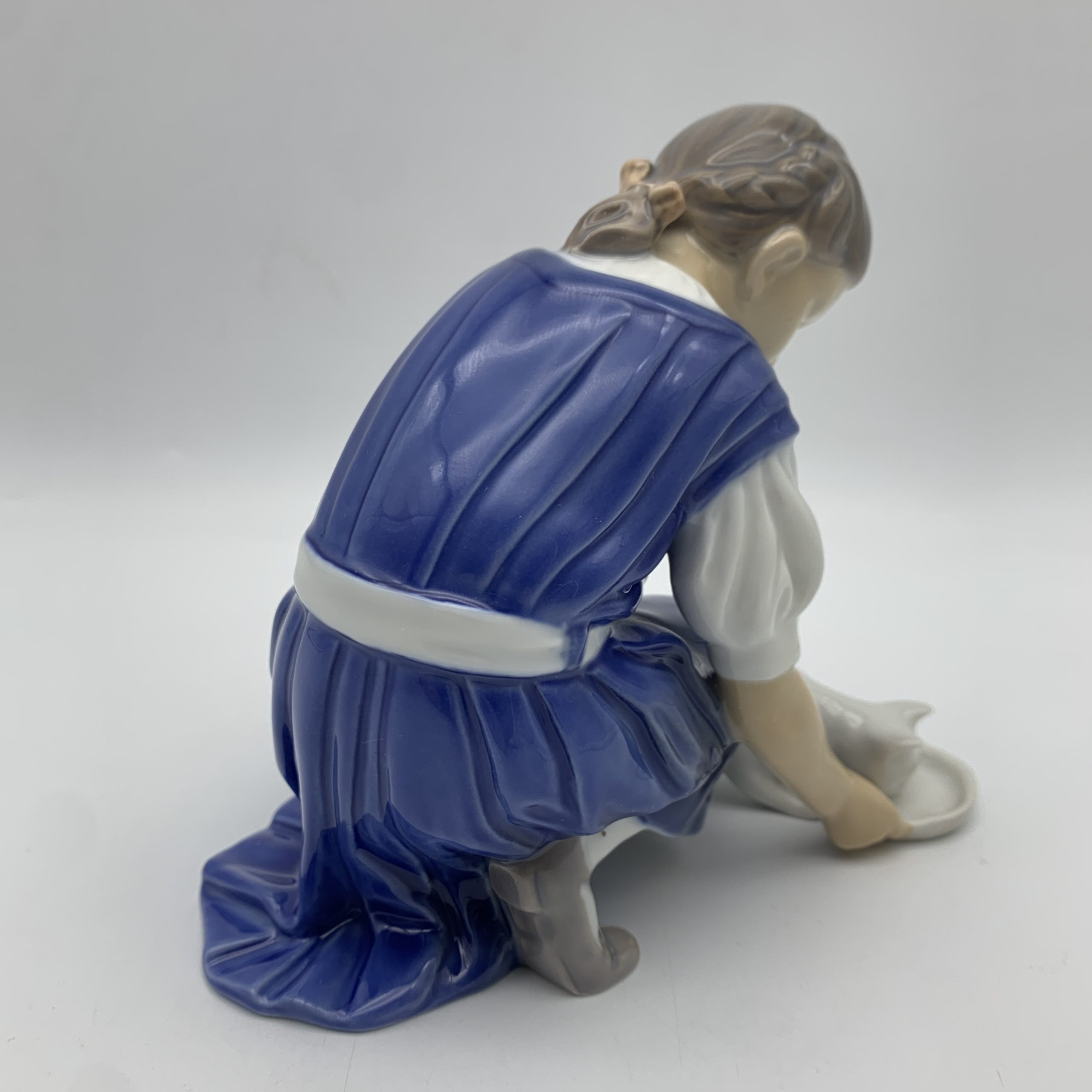 1960’s Bing & Grondahl ‘Only One Drop’ Girl & Cat Figurine - Image 4